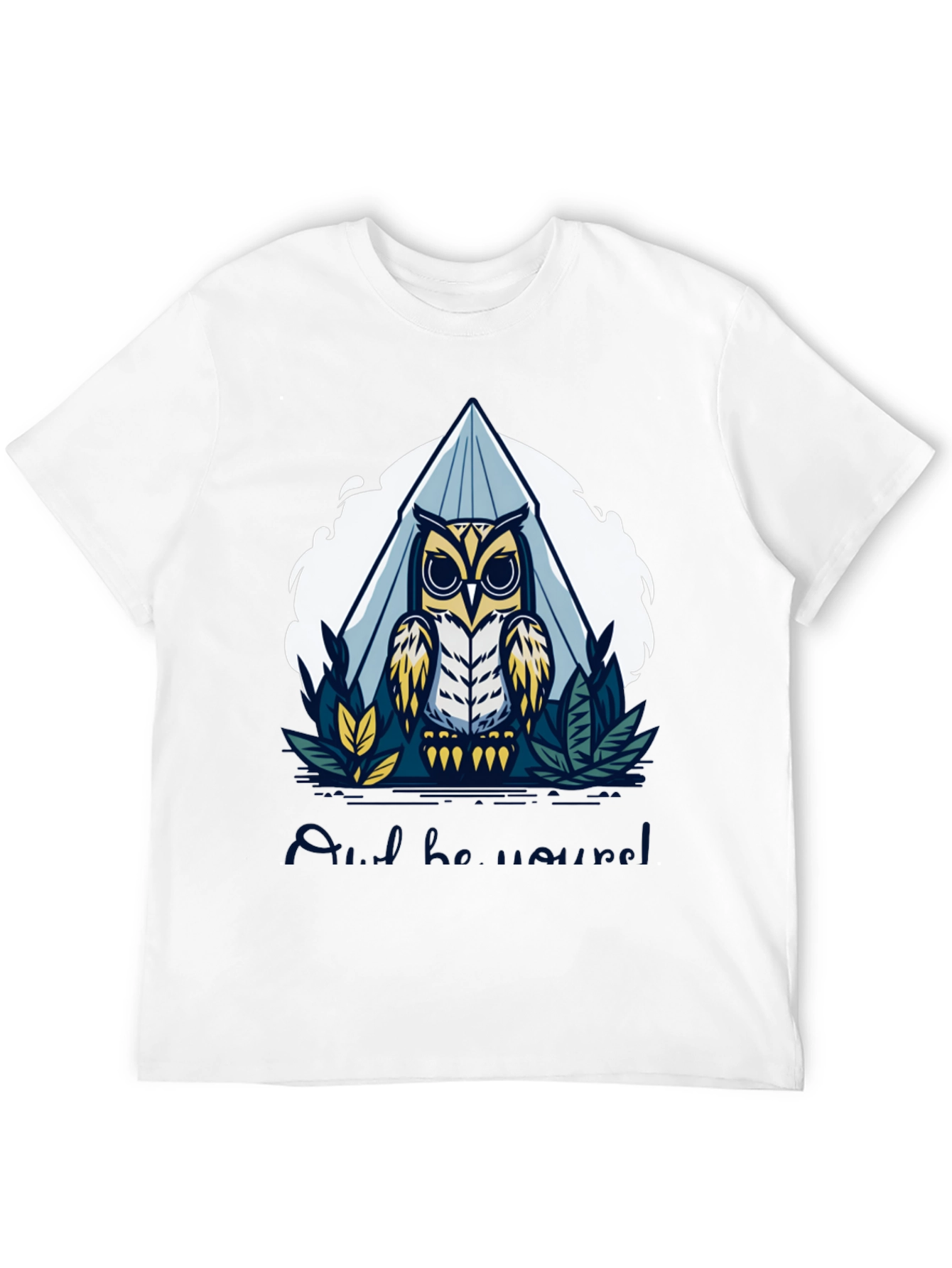 Black Owl Graphic Tee - Men's Crew Neck T-Shirt view 12