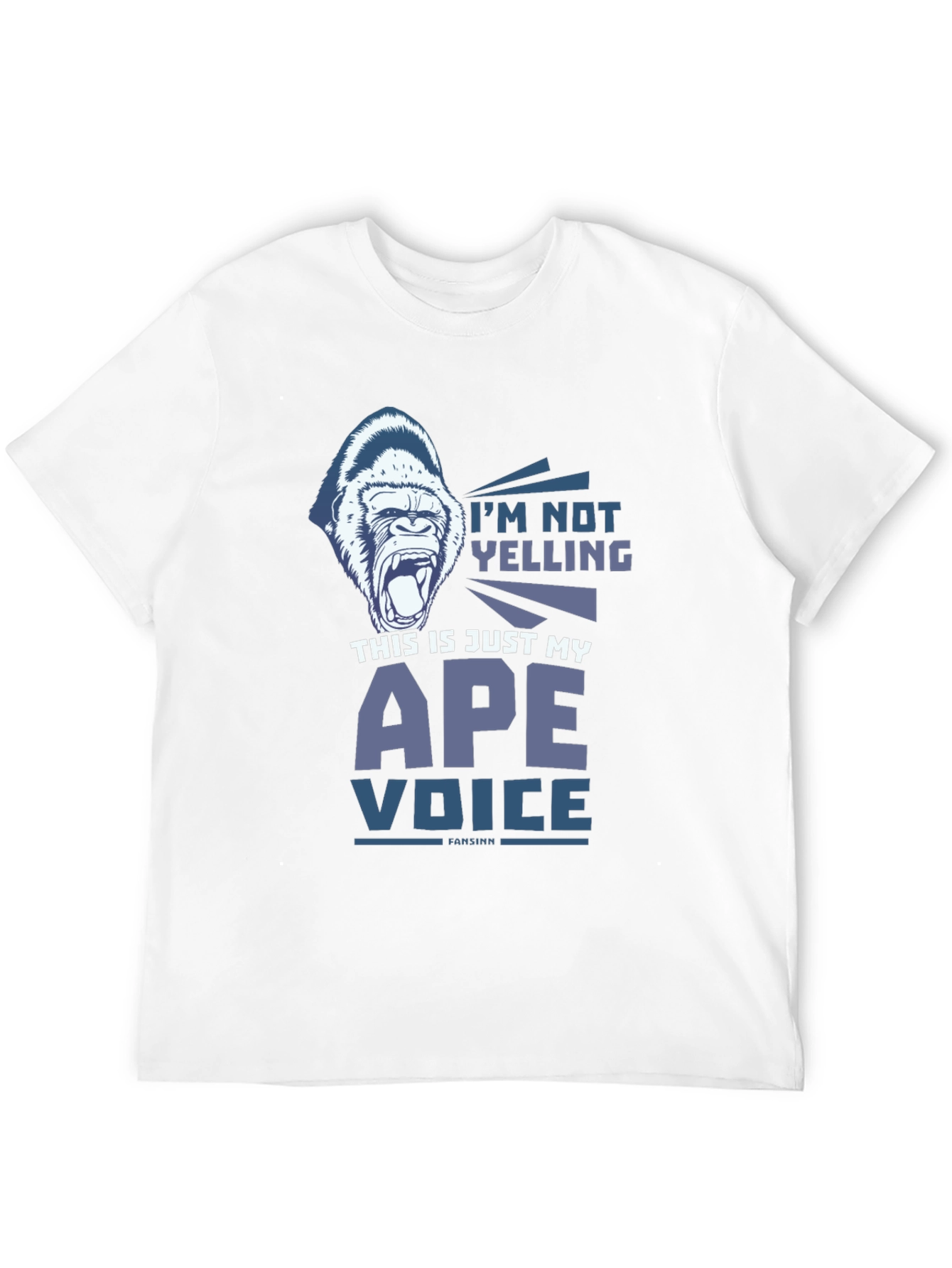 Black Ape Voice Men's Black T-Shirt view 12