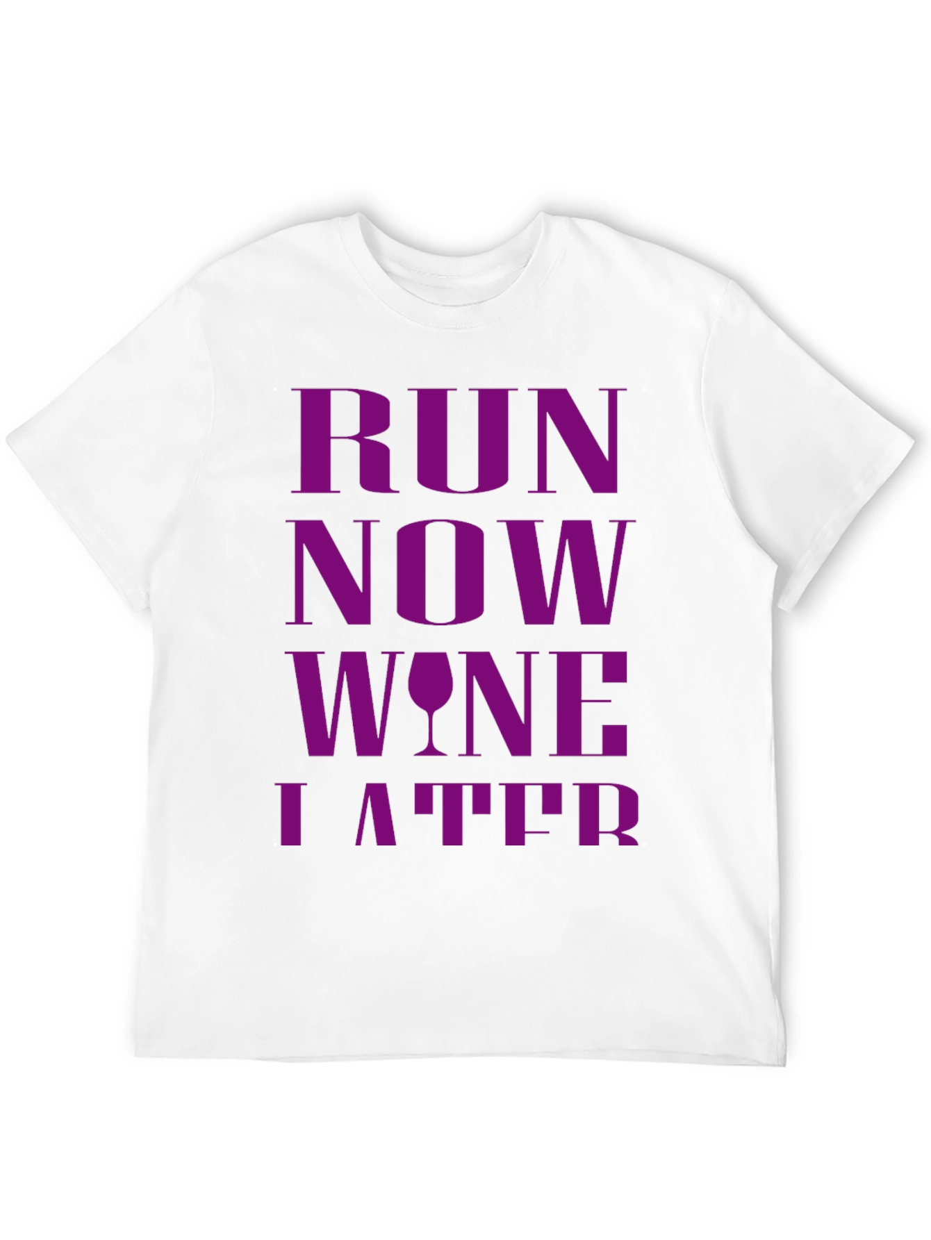 Black Run Now Wine Later Graphic T-Shirt view 12