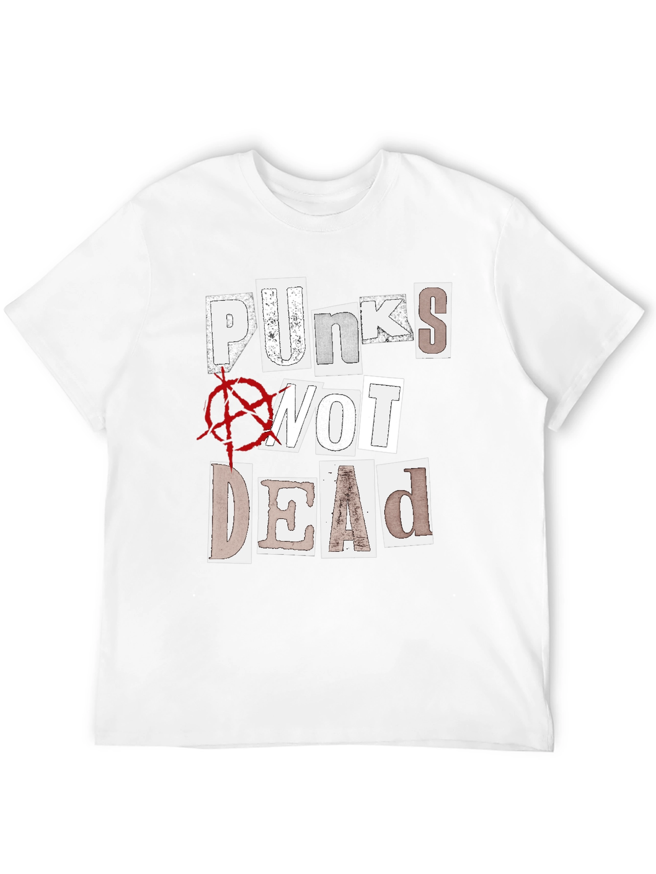 Black Punks Not Dead Graphic T-Shirt - Black view 12