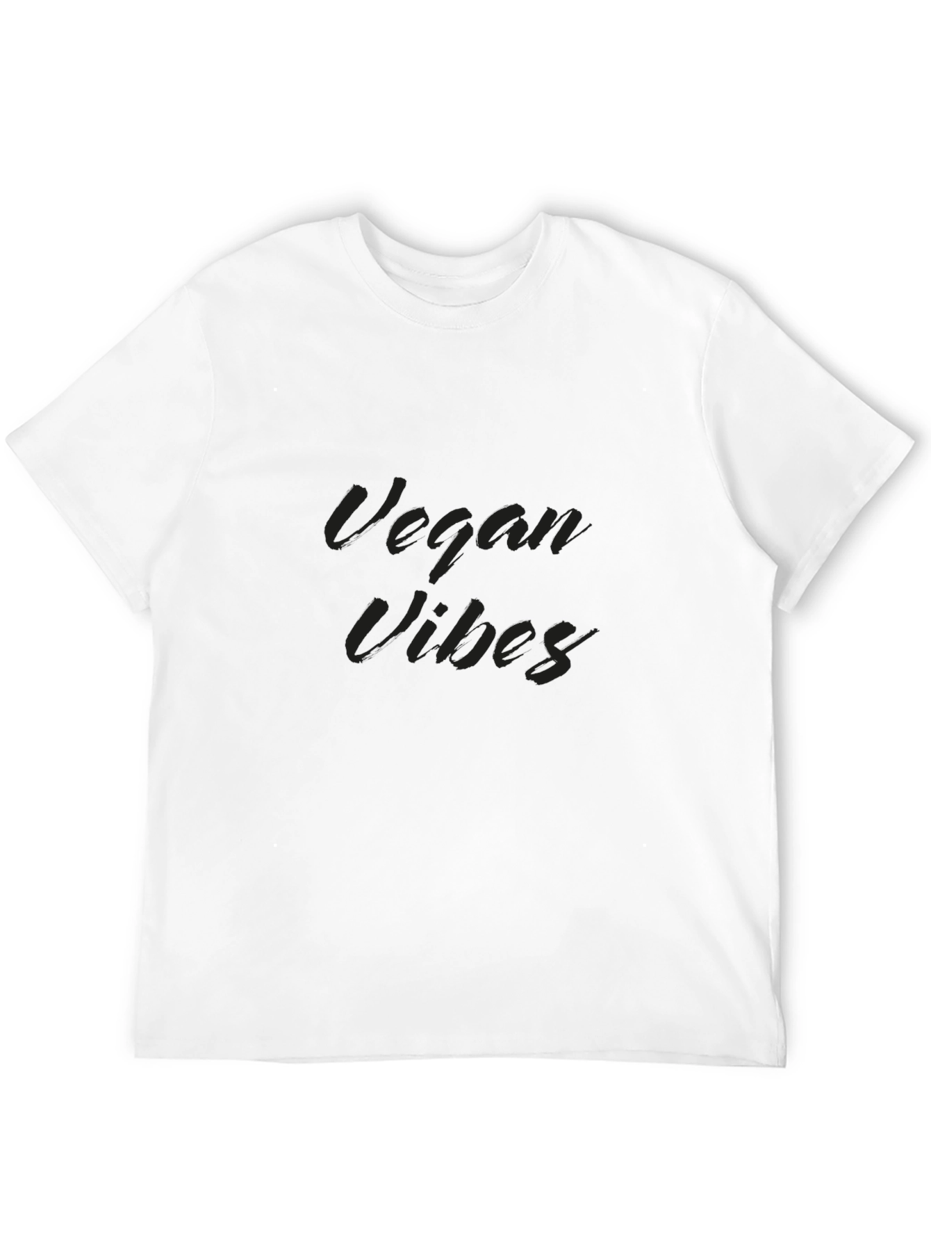 Black Vegan Vibes Black T-Shirt view 12