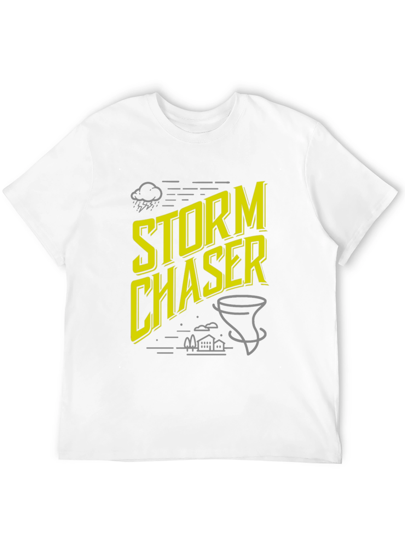 Black Storm Chaser Graphic Tee - Weather Enthusiast Shirt view 12