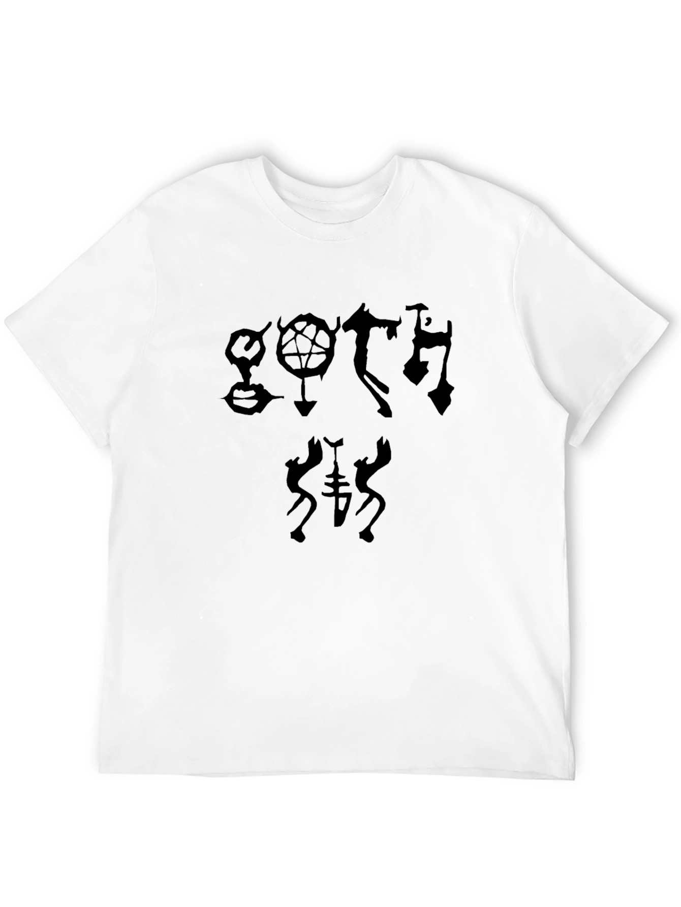 Black Gothic Symbol T-Shirt - Dark Aesthetic Tee view 12