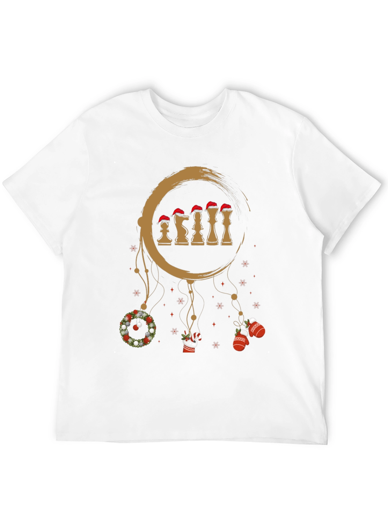 Black Festive Chess Dreamcatcher Tee - Holiday Edition view 12