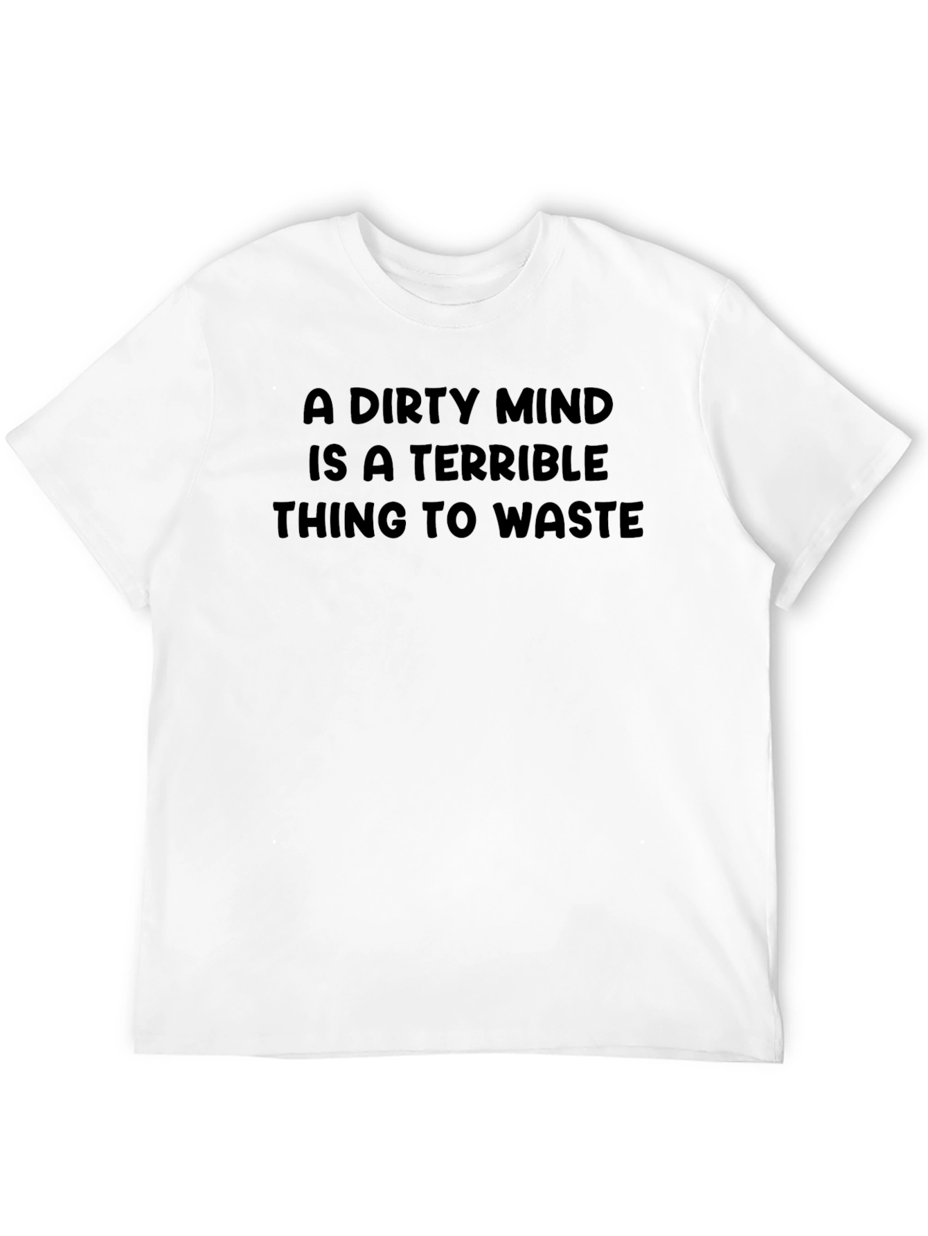 Black Dirty Mind Men's Black Graphic Tee view 12