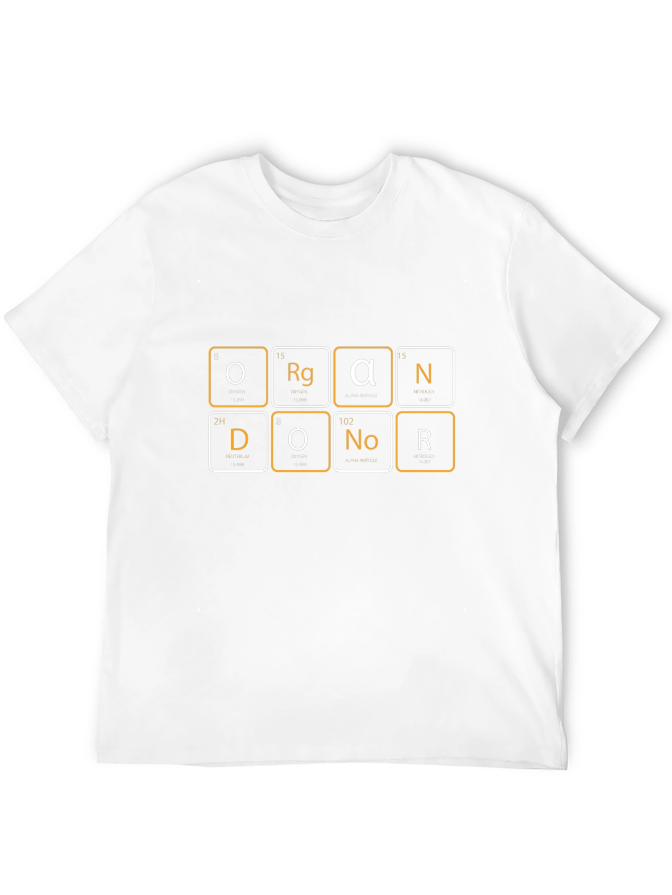 Black Organ Donor Periodic Table Black T-Shirt view 12
