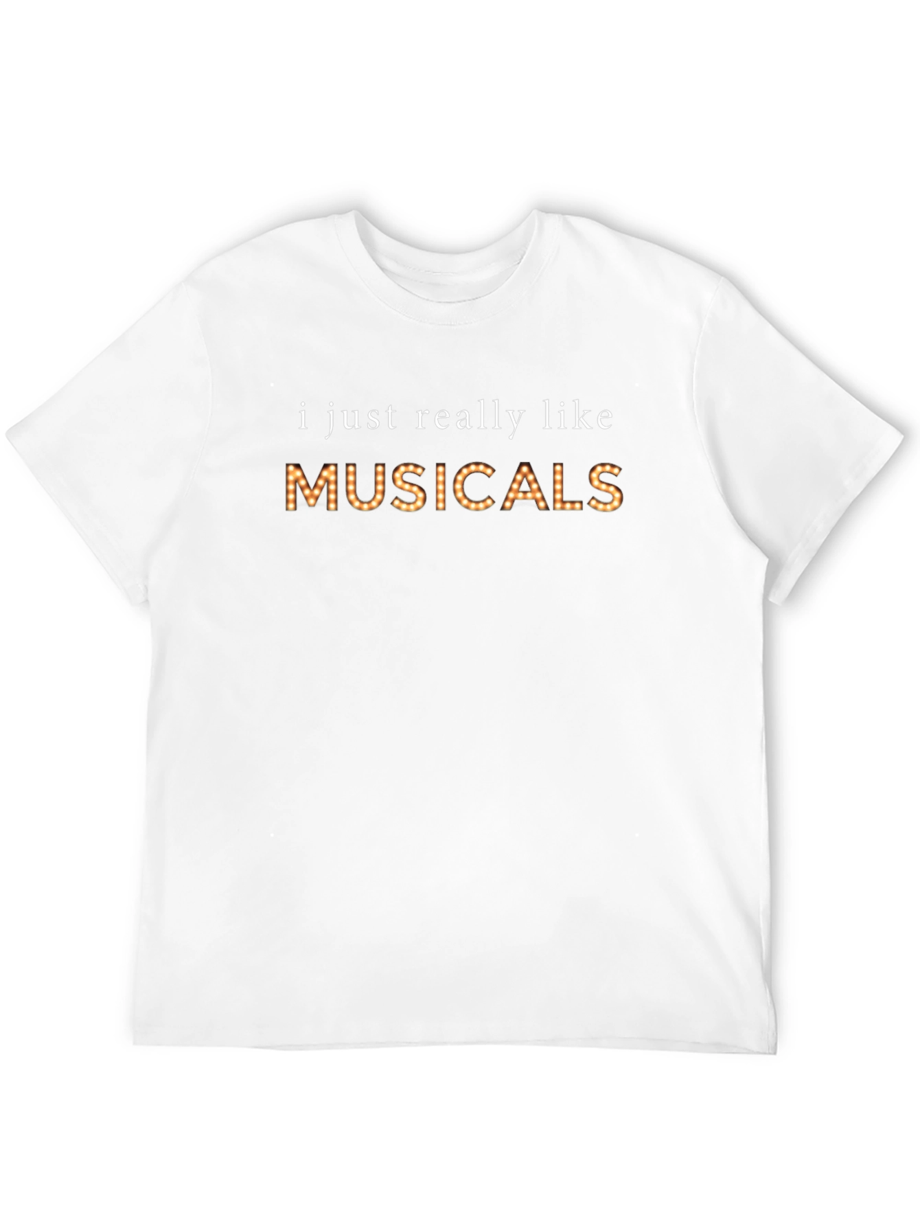 Black I Just Really Like Musicals T-Shirt view 12