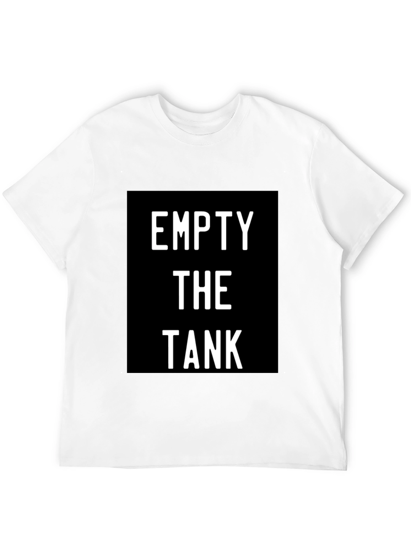 Black Empty The Tank Black Graphic Tee view 12
