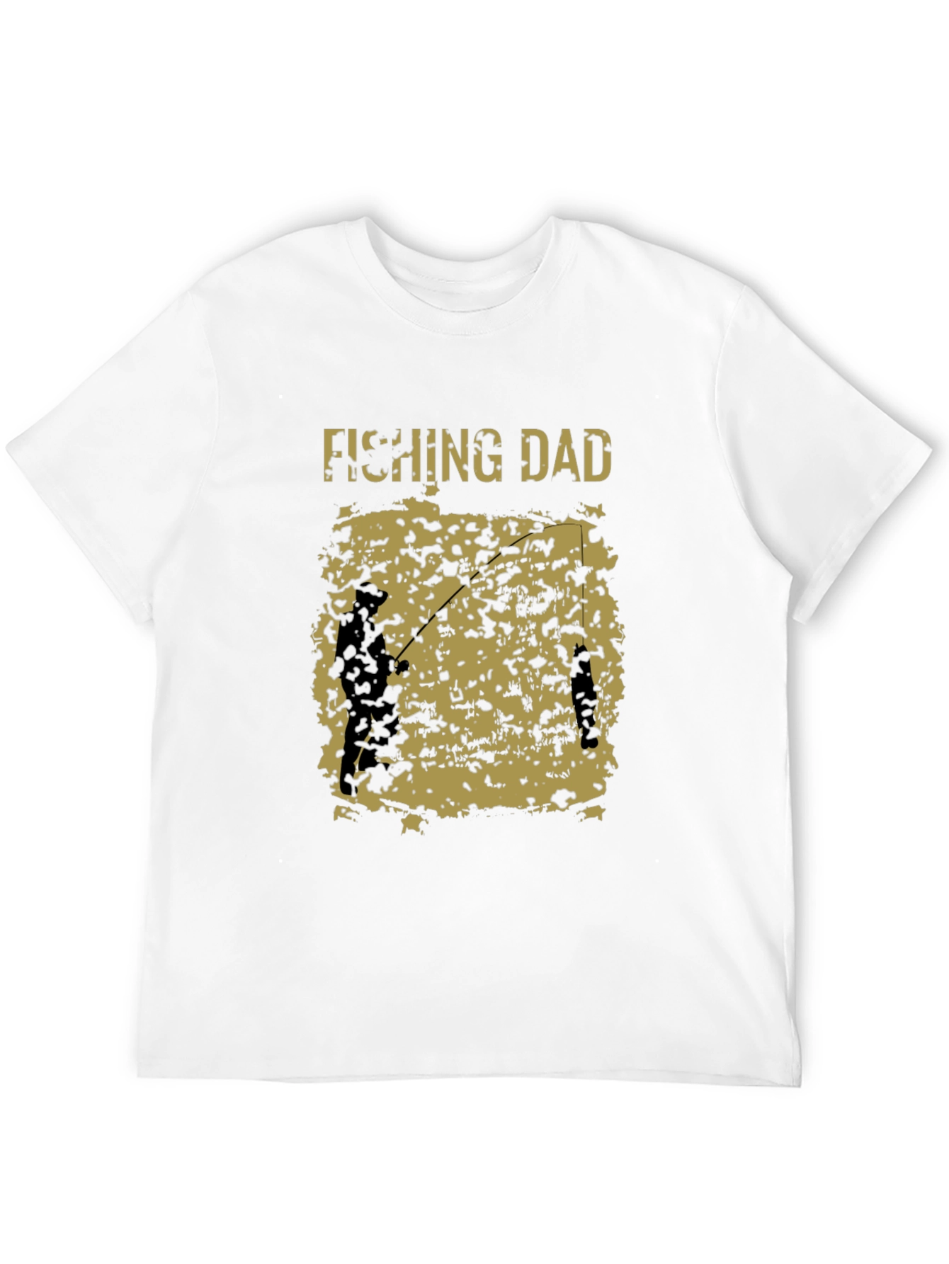 Black Fishing Dad Graphic Tee - Black view 12