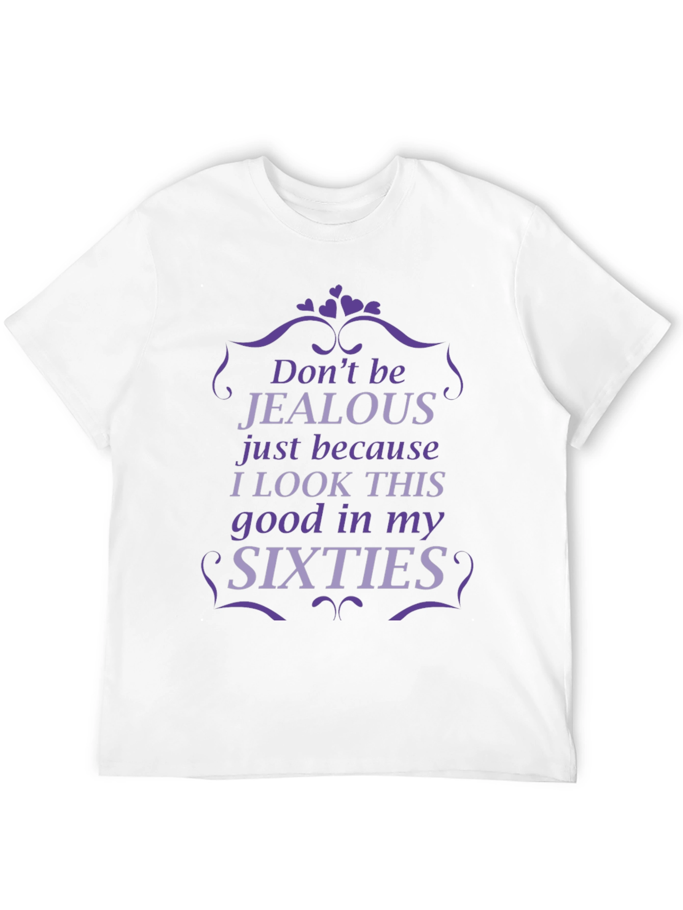 Black Funny Sixties T-Shirt - Don't Be Jealous view 12