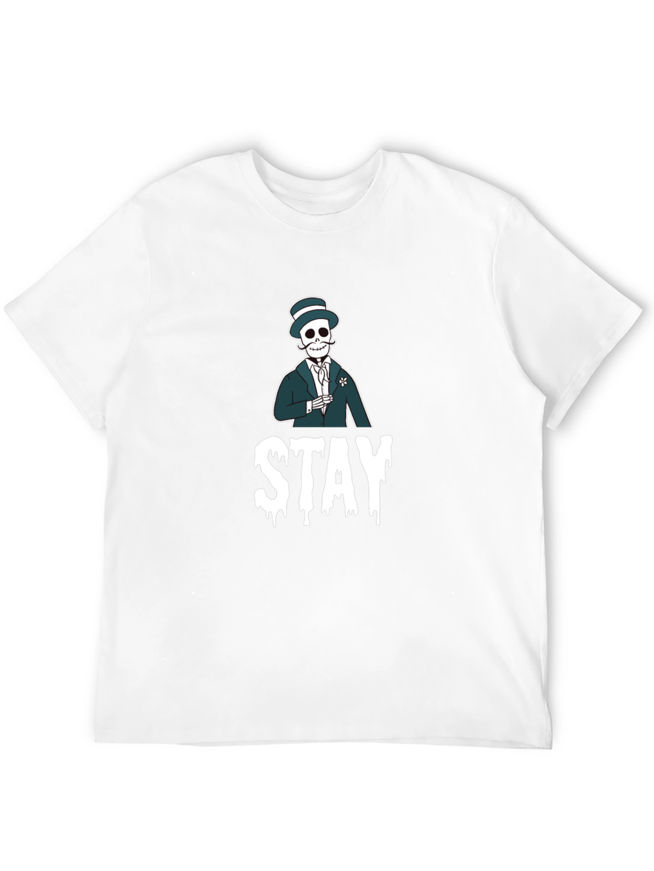 Black Stay Skeleton Black T-Shirt view 12