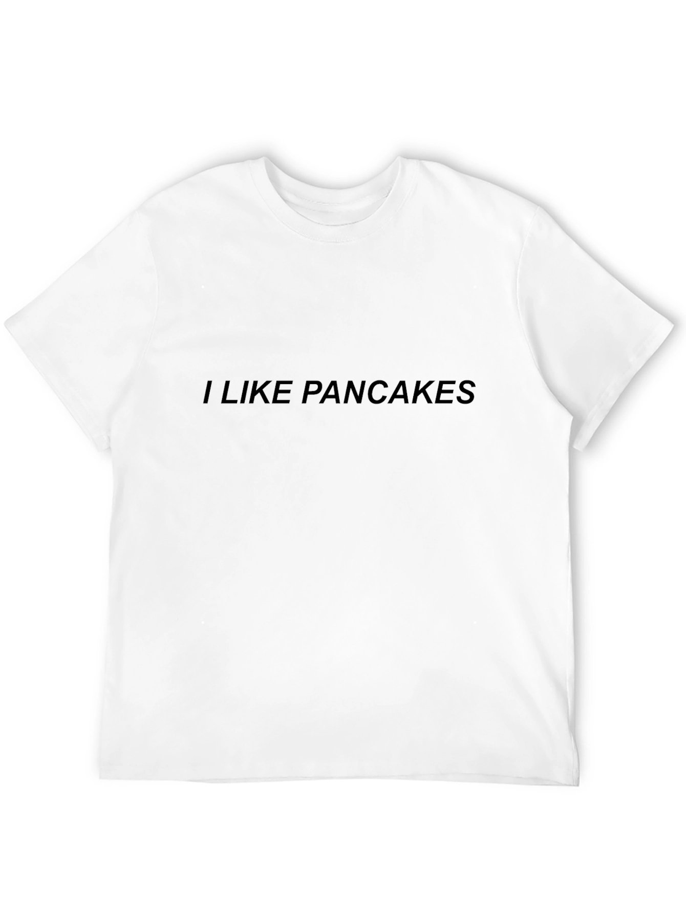 Black I Like Pancakes Black T-Shirt - Novelty Tee view 12