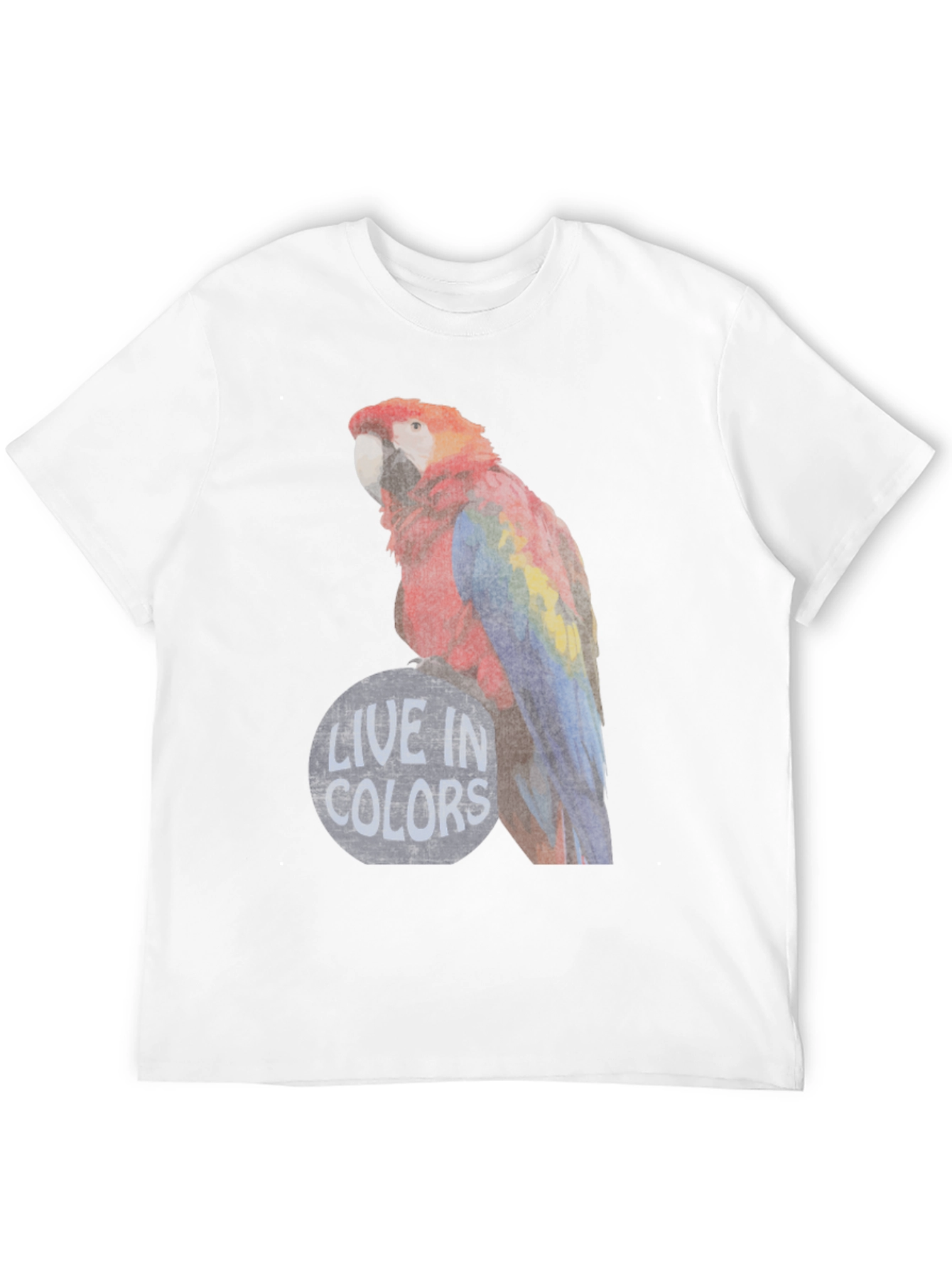 Black Live in Colors Parrot Graphic Tee view 12