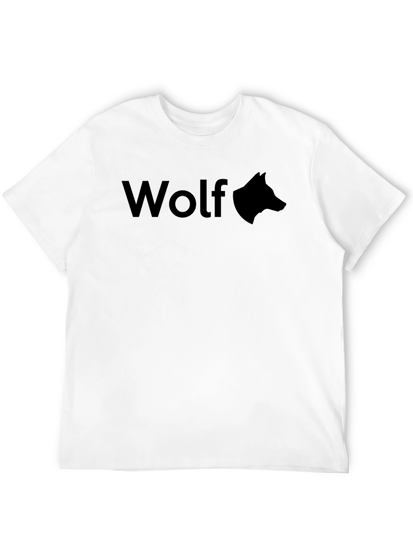 Black Wolf Graphic Tee - Men's Black T-Shirt view 12