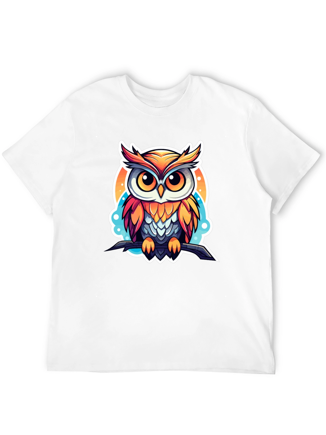 Black Owl Graphic Tee - Stylish Men's Black T-Shirt view 12