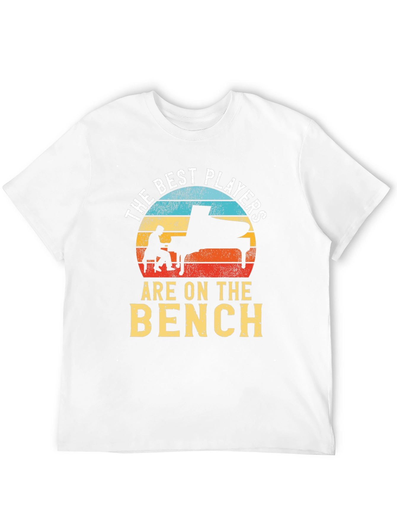 Black The Best Players are on the Bench T-Shirt - Piano Lover view 12