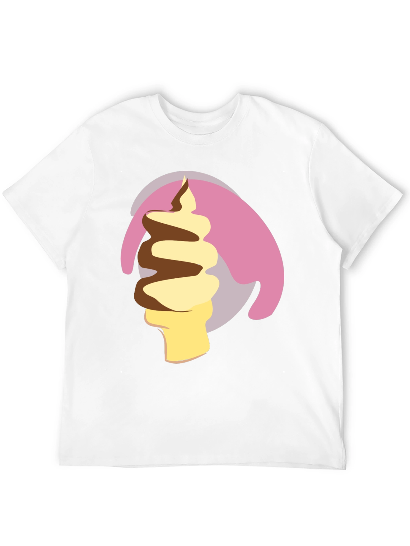 Black Ice Cream Swirl Graphic Tee view 12