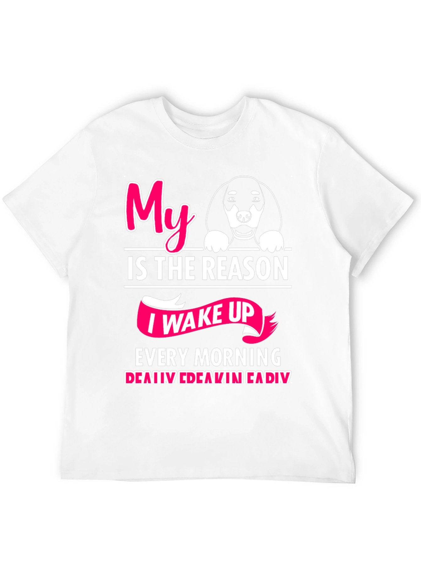 Black My Dog is The Reason T-Shirt view 12