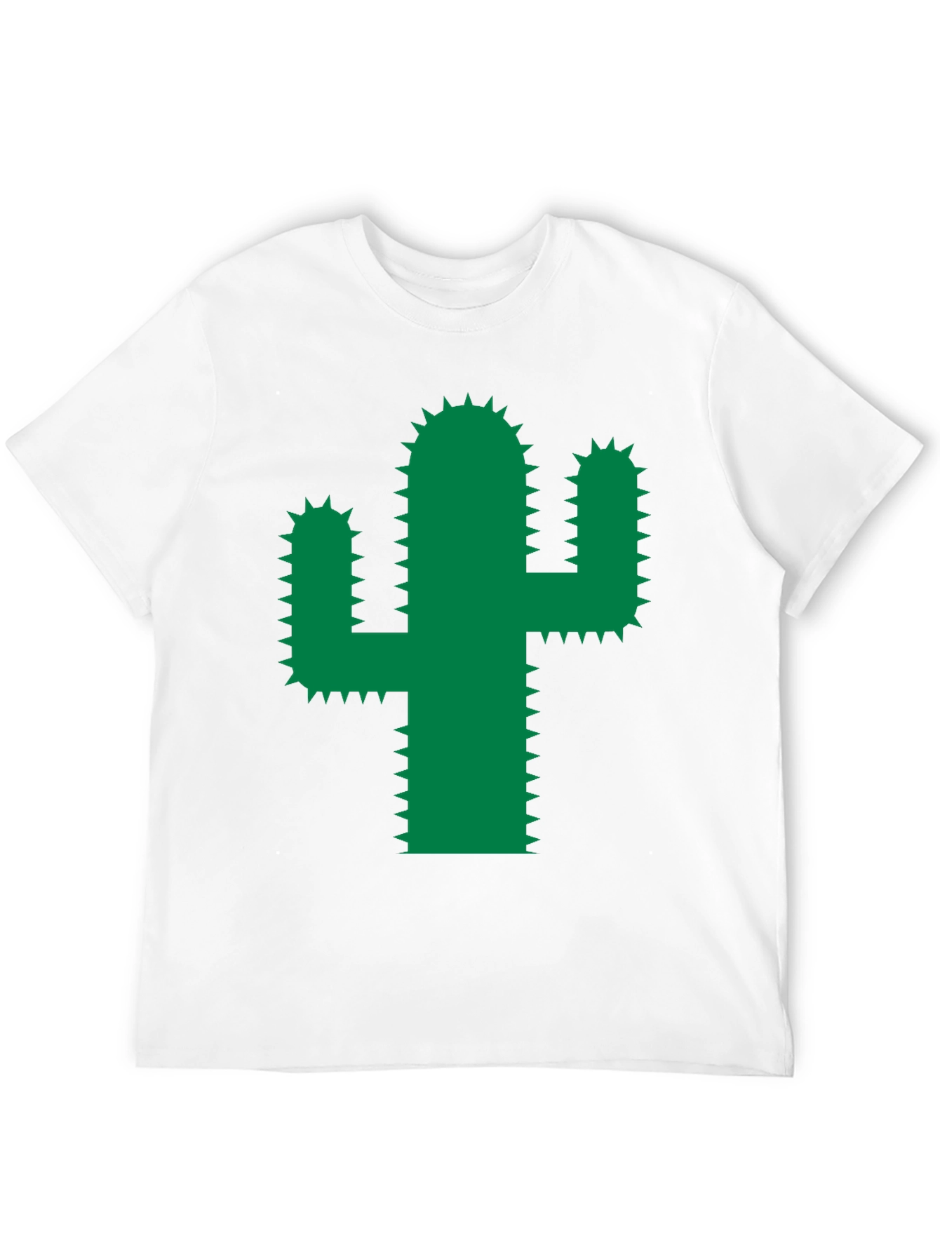 Black Cactus Graphic Tee - Trendy Green Desert Plant Shirt view 12