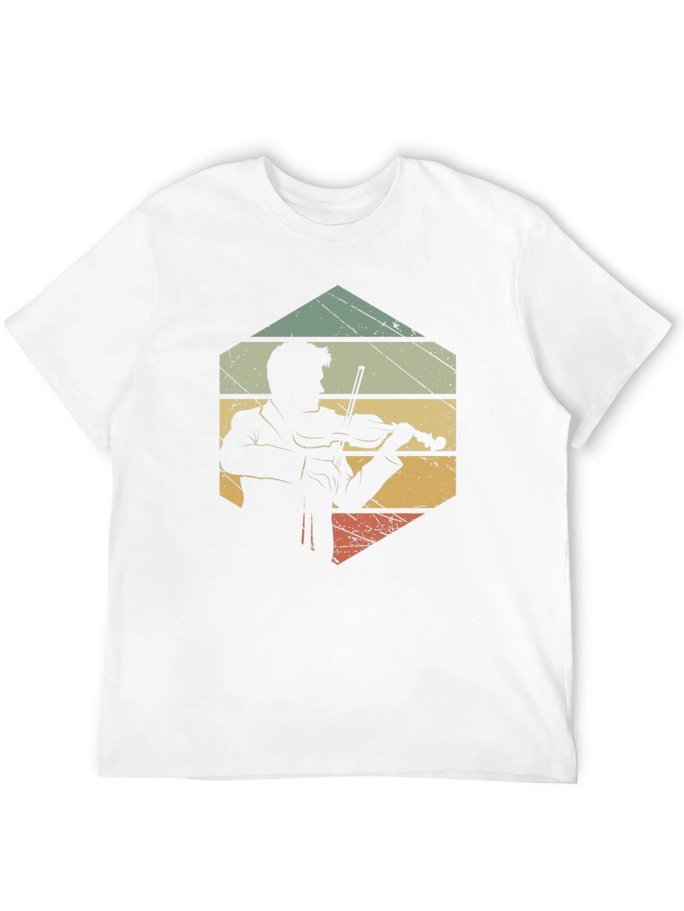 Black Vintage Violinist T-Shirt - Retro Musician Tee view 12