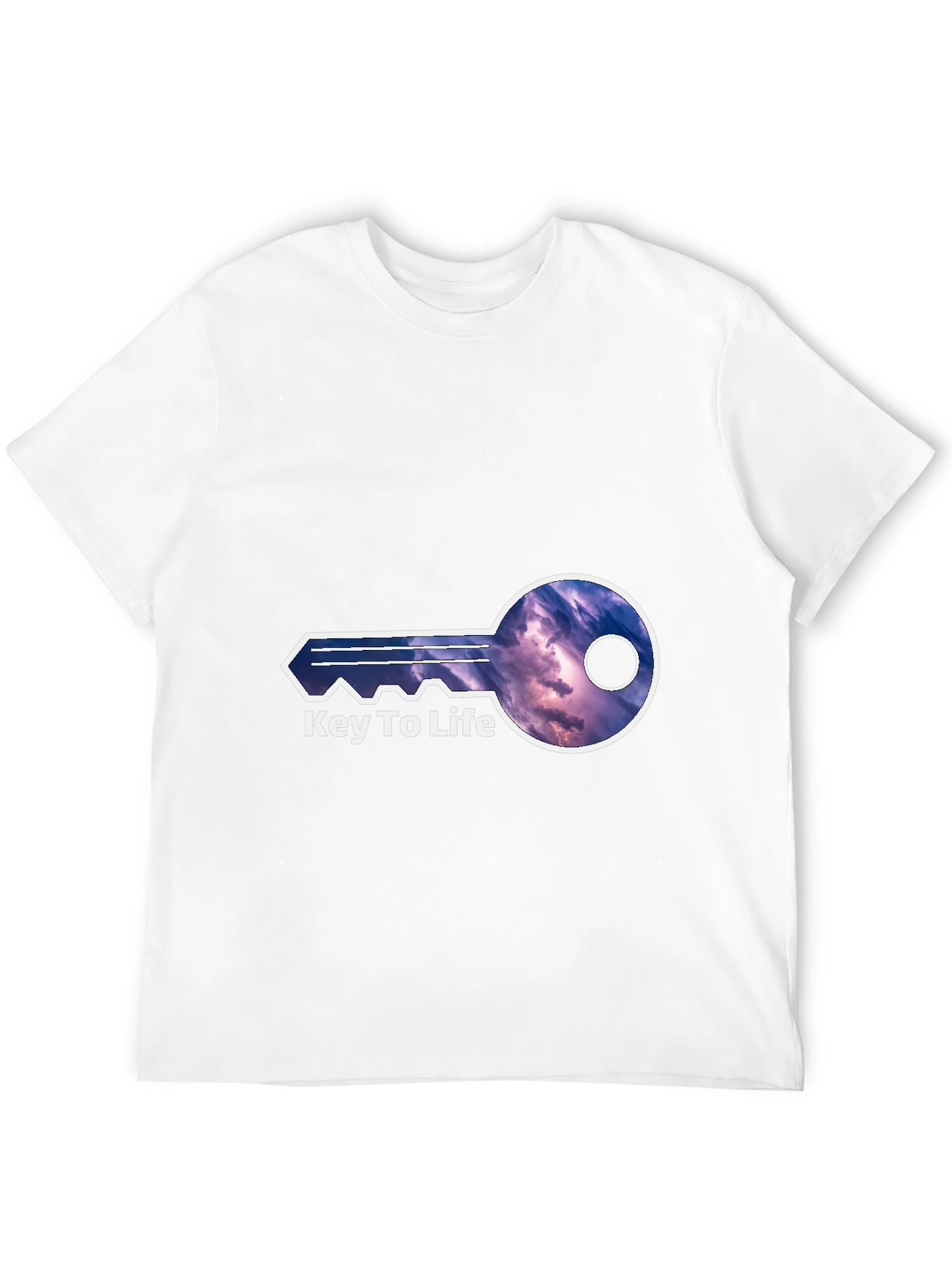 Black Key To Life Graphic Tee - Unique Design view 12