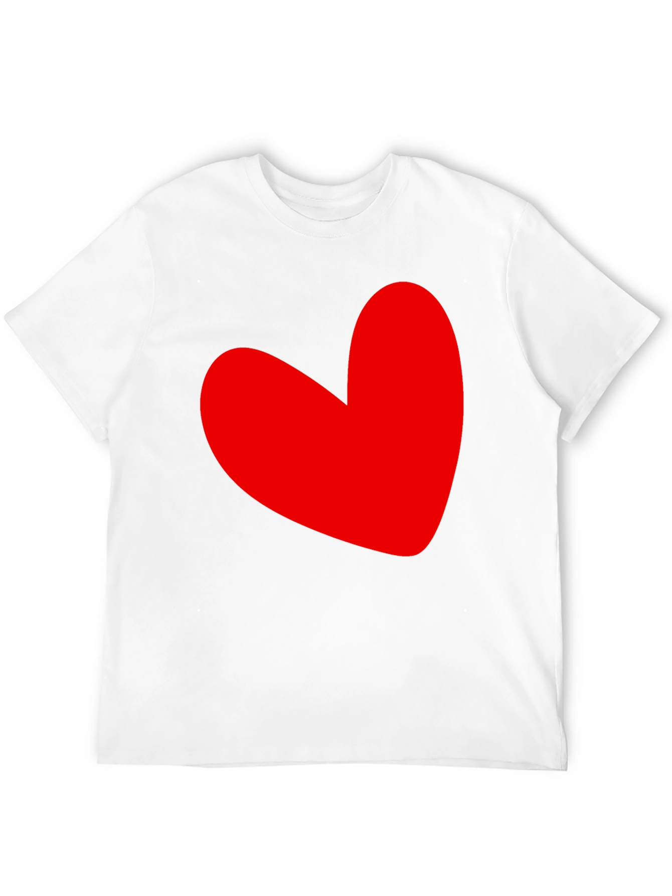 Black Red Heart Graphic Black T-Shirt view 12