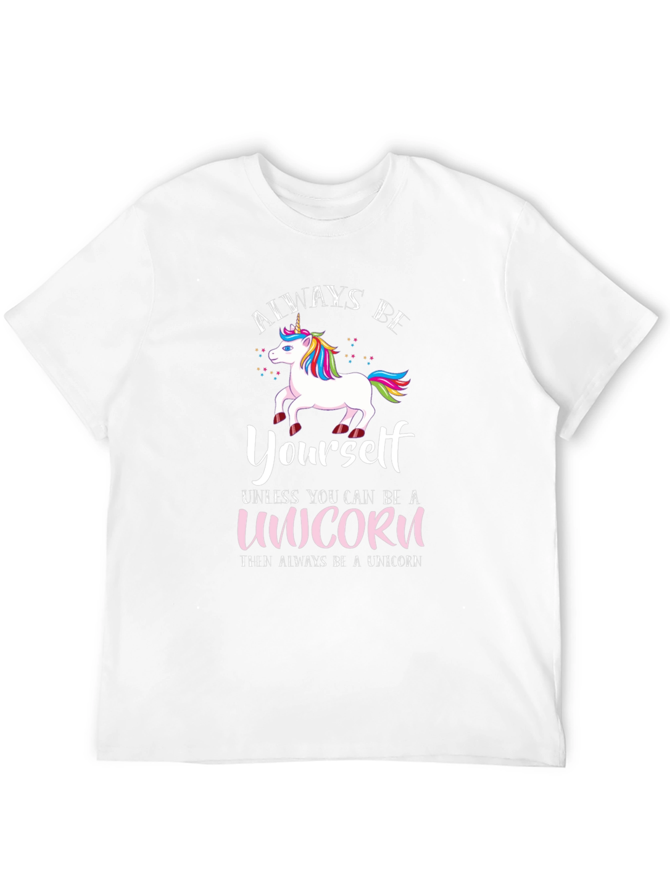 Black Always Be Yourself Unicorn T-Shirt view 12