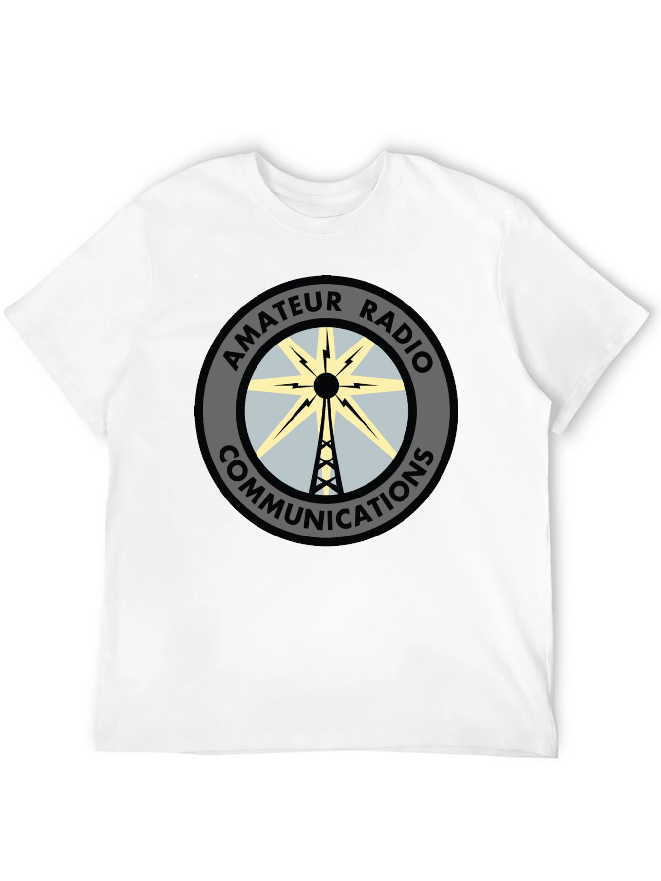 Black Amateur Radio Communications T-Shirt view 12