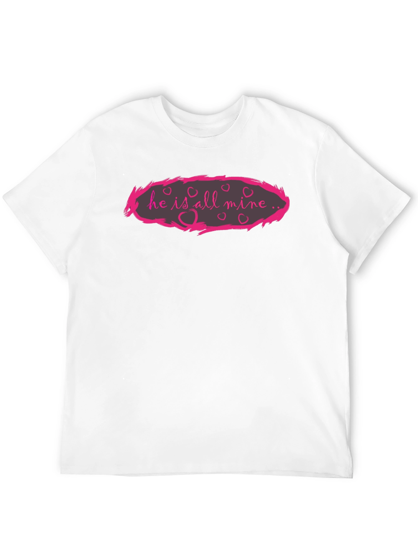 Black He is All Mine Graphic T-Shirt - Black view 12