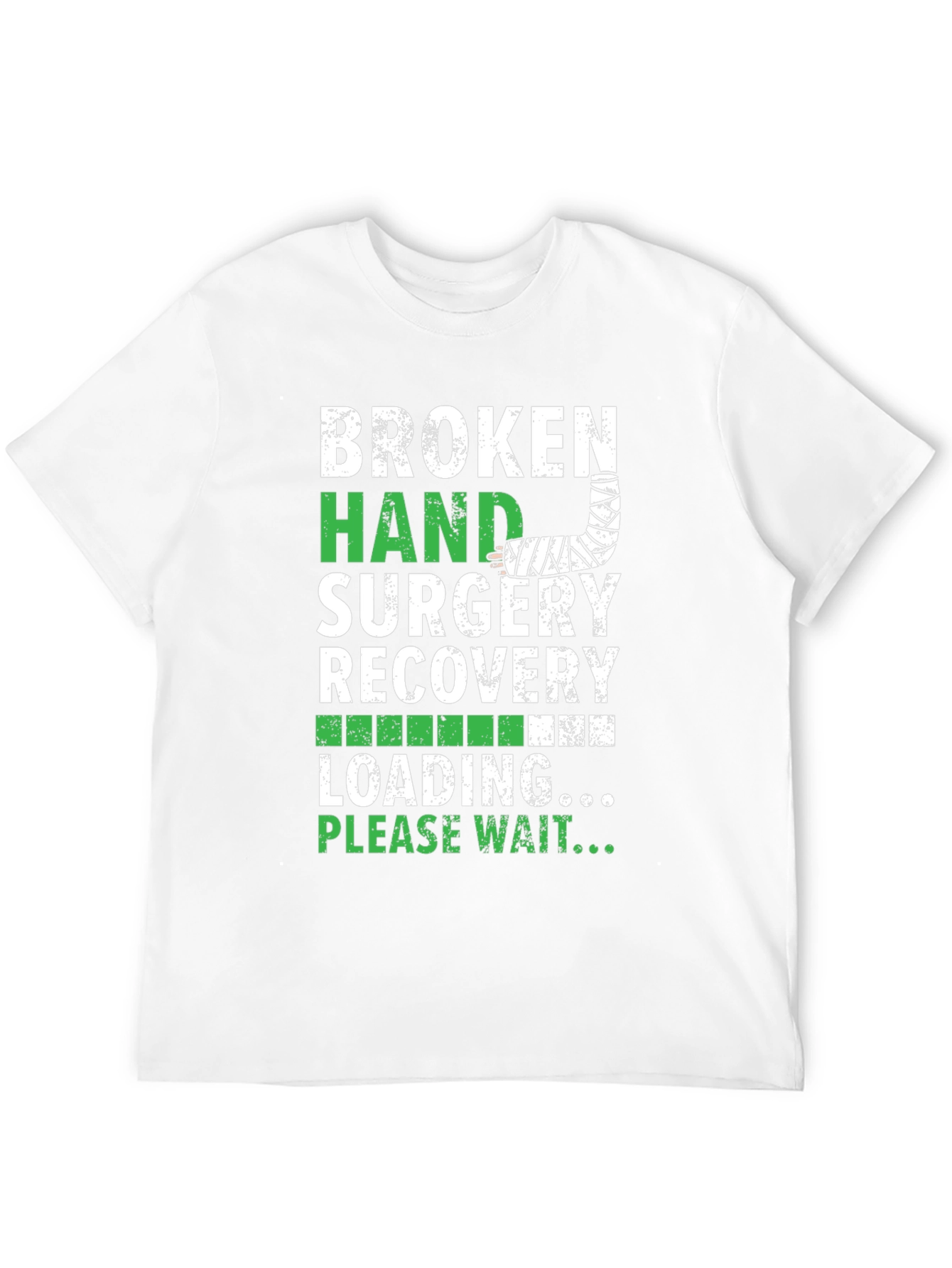 Black Broken Hand Surgery Recovery T-Shirt view 12