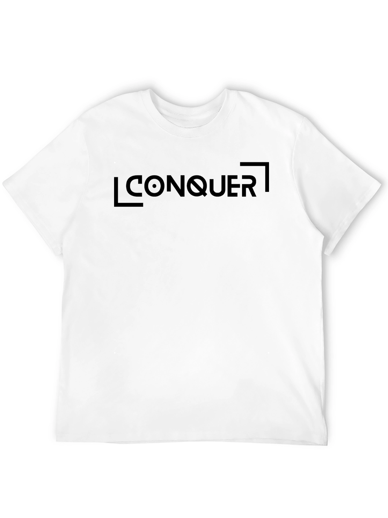 Black Conquer Graphic Tee - Black Cotton Comfort view 12