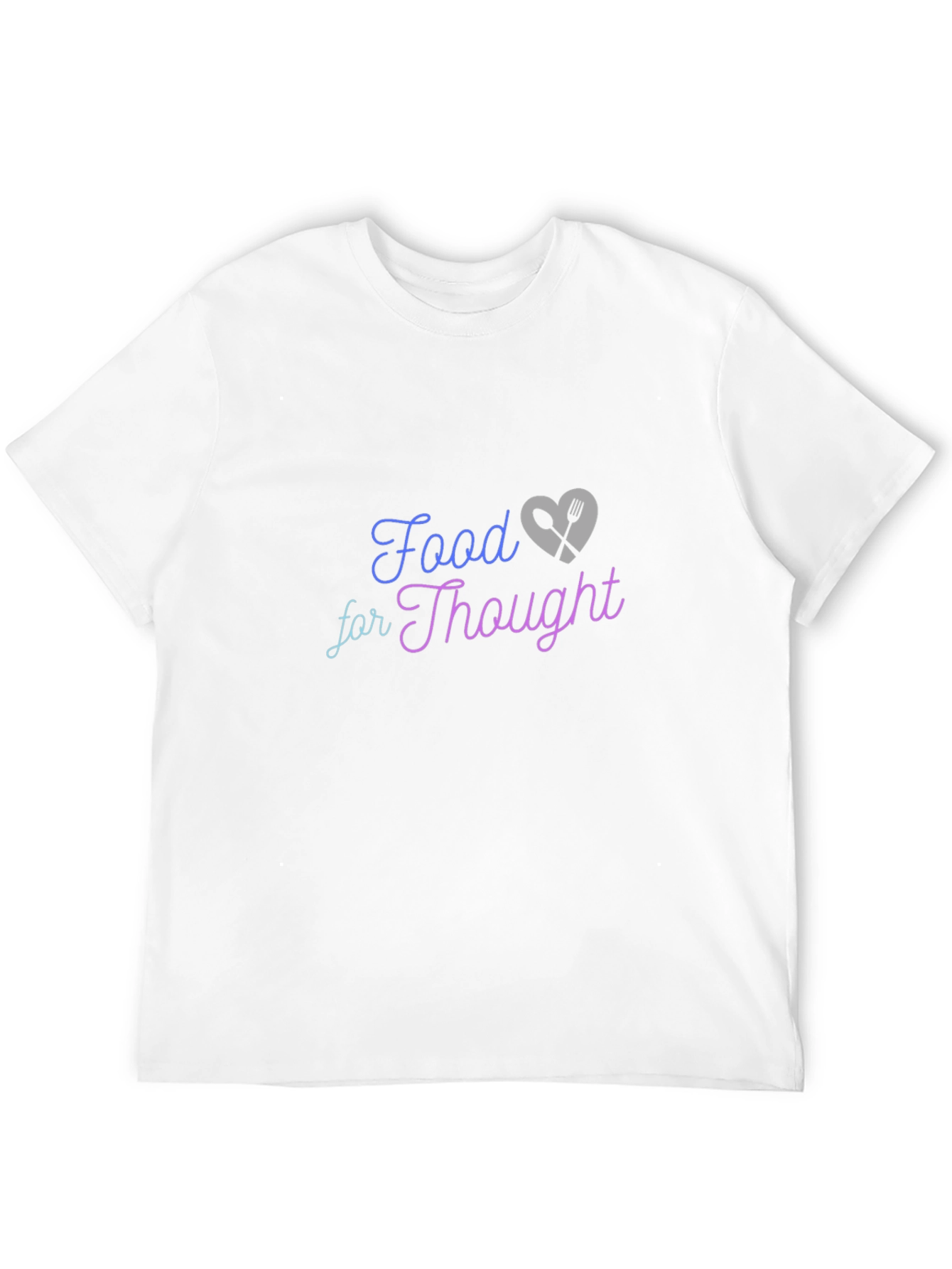 Black Food for Thought Graphic T-Shirt - Unisex Soft Cotton Tee view 12