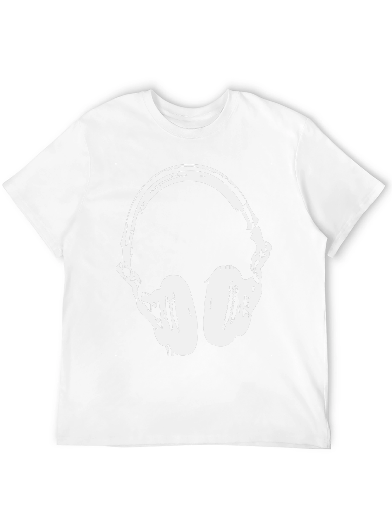 Black Cool Headphones Graphic T-Shirt - Black view 12