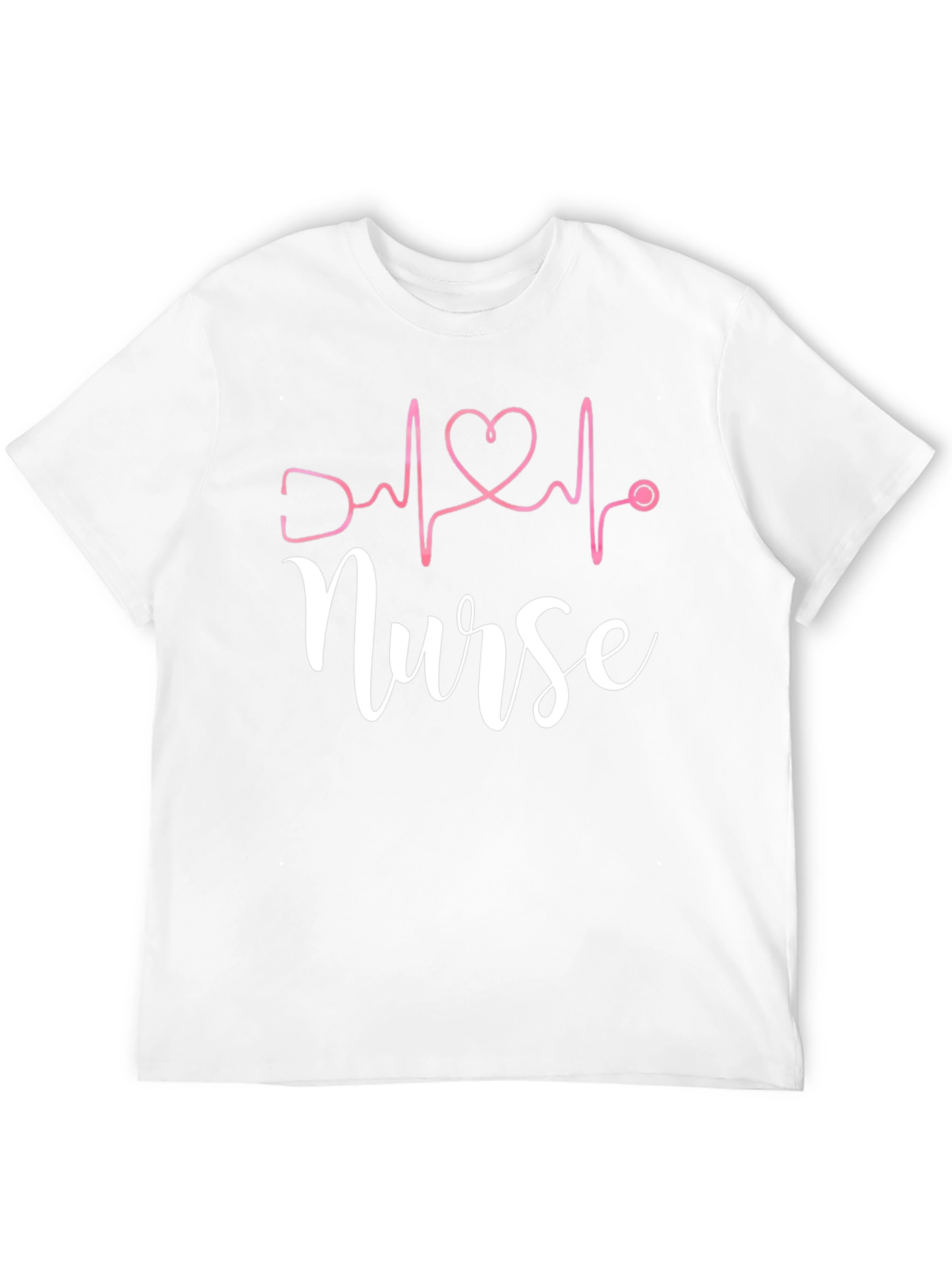 Black Nurse Heartbeat T-Shirt - Black view 12