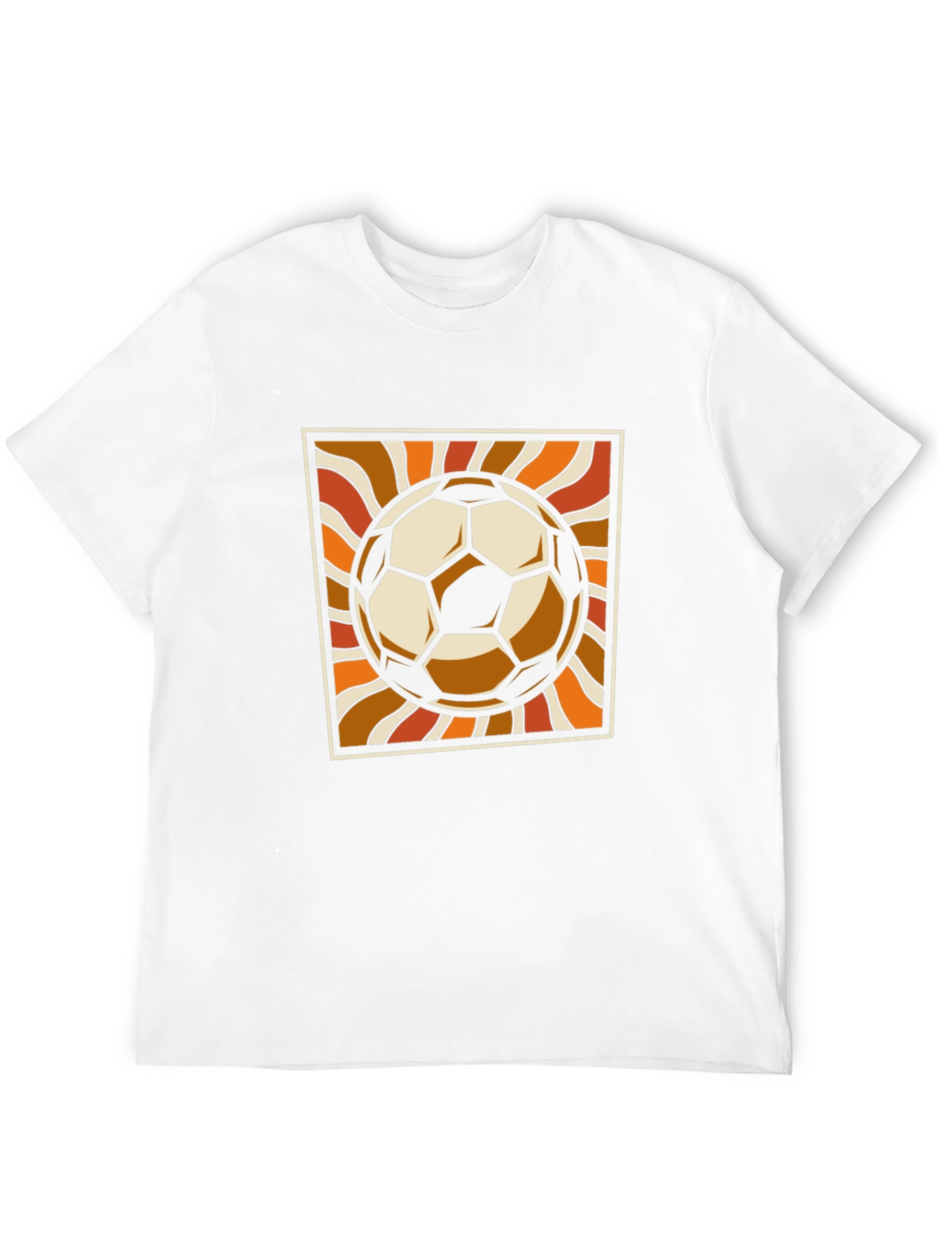 Black Retro Soccer Ball Graphic Tee - Vintage Style view 12