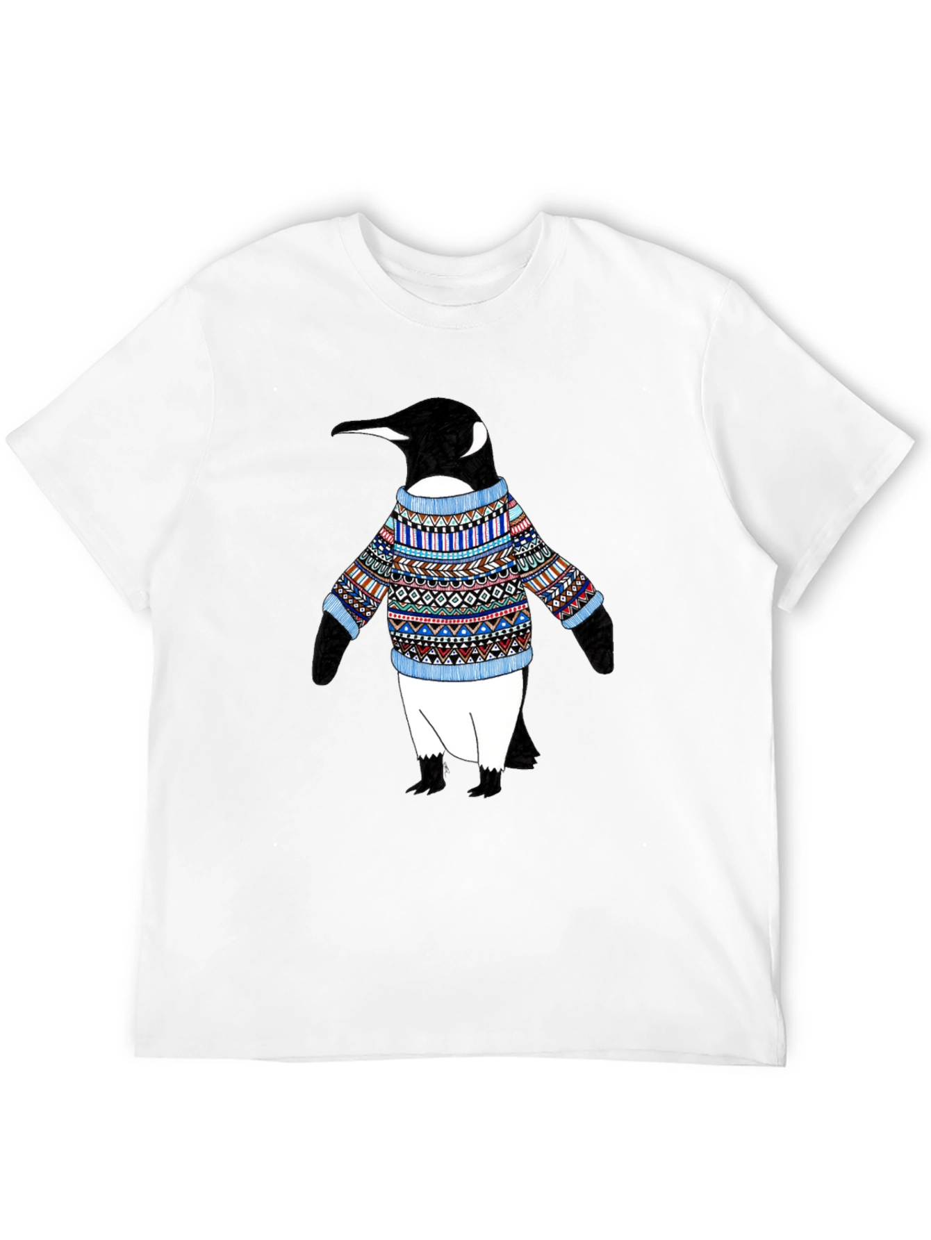 Black Penguin Sweater T-Shirt - Black view 12