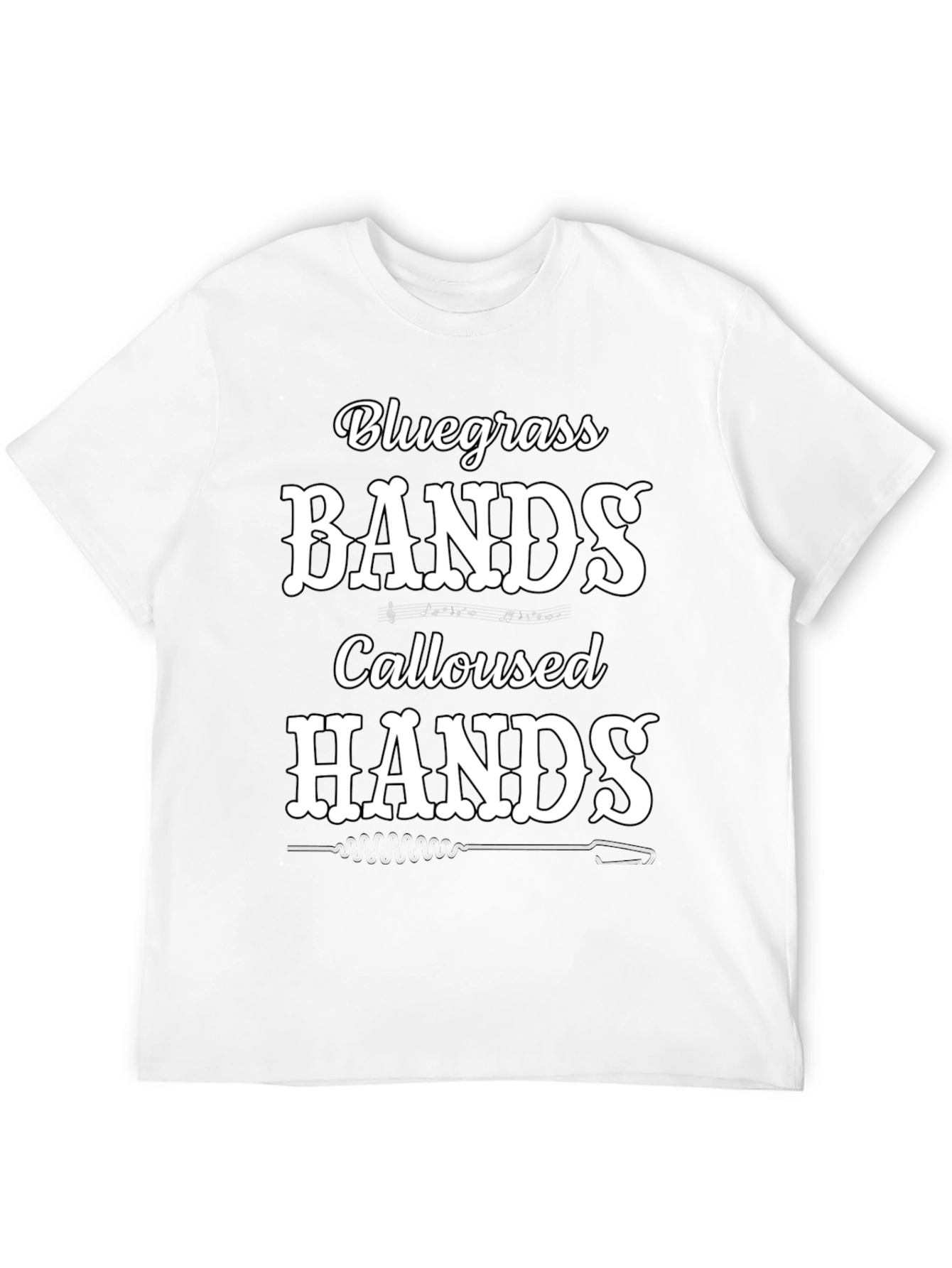 Black Bluegrass Bands Calloused Hands Black T-Shirt view 12