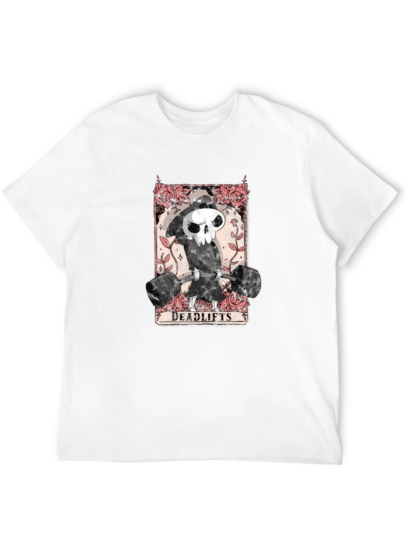 Black Grim Reaper Deadlifts Black T-Shirt view 12