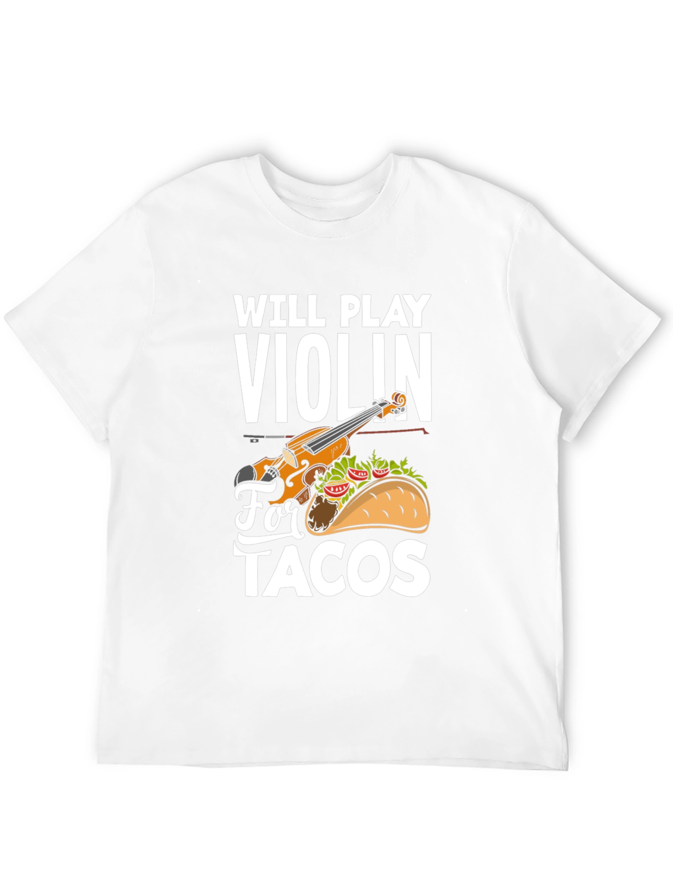 Violin and Taco Graphic T-Shirt - 12