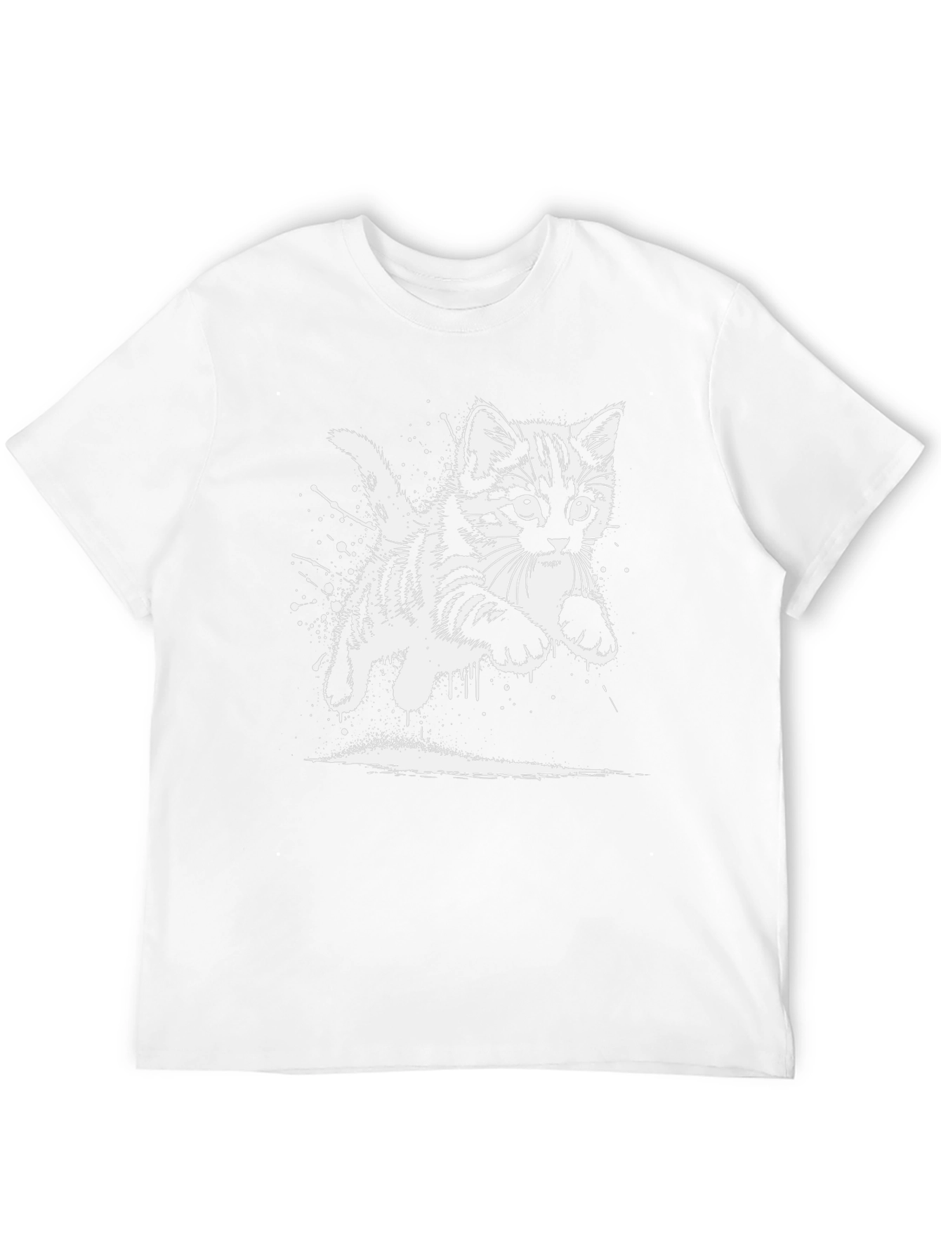 Black Cool Cat Graphic T-Shirt view 12