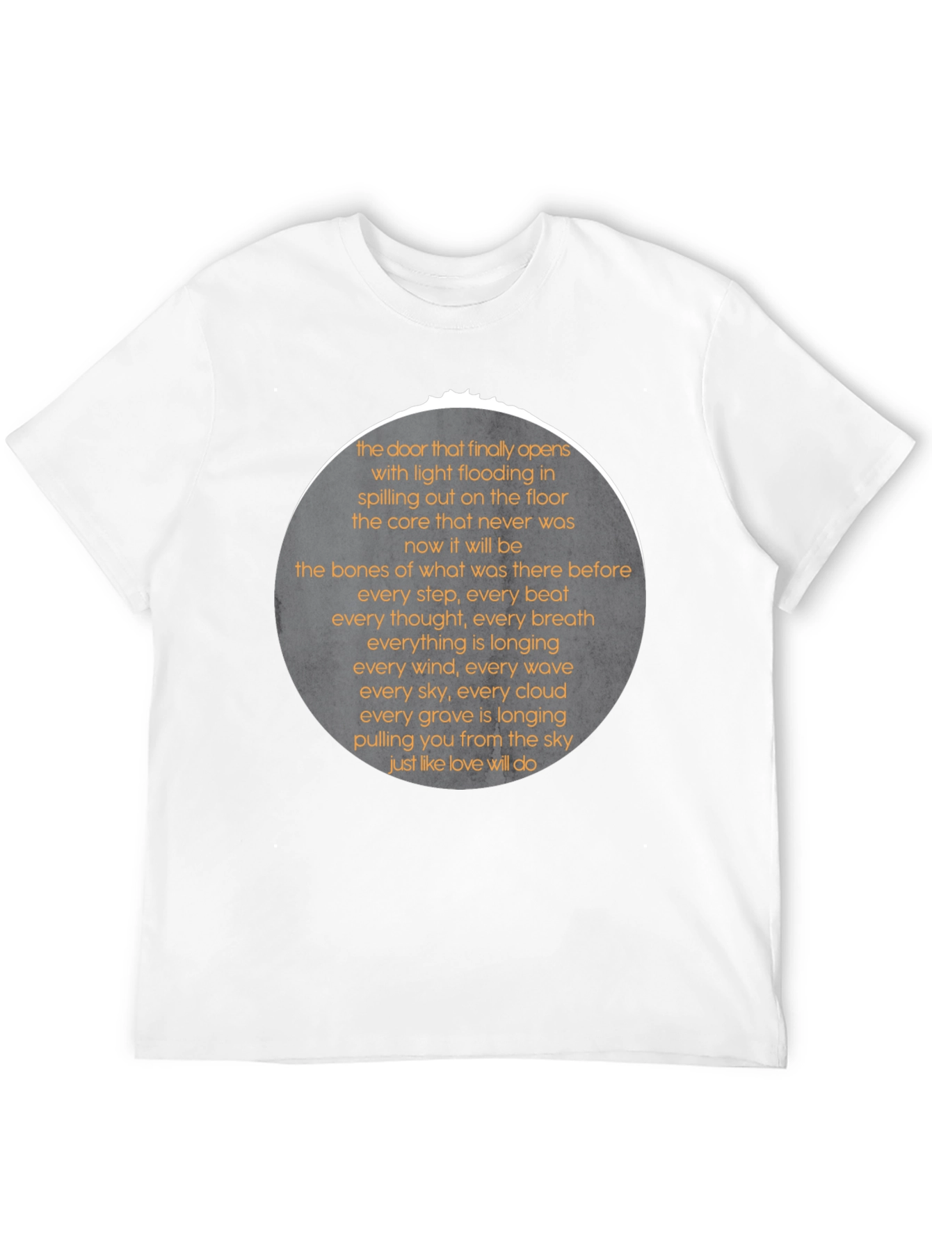 Black Poetry Print Tee - Expressive Black T-Shirt for Men view 12