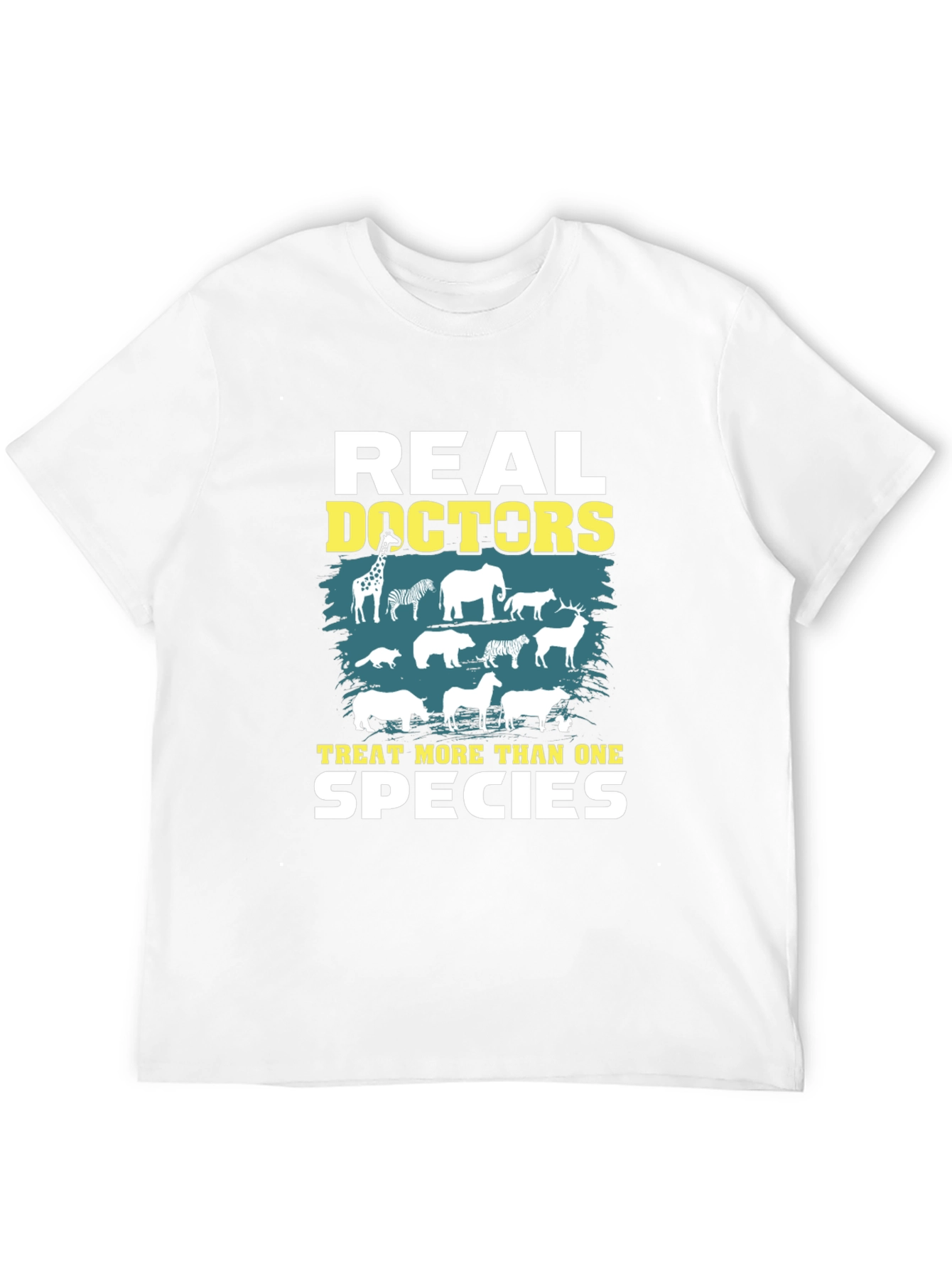Veterinarian T-Shirt - Real Doctors Treat More Than One Species - 12