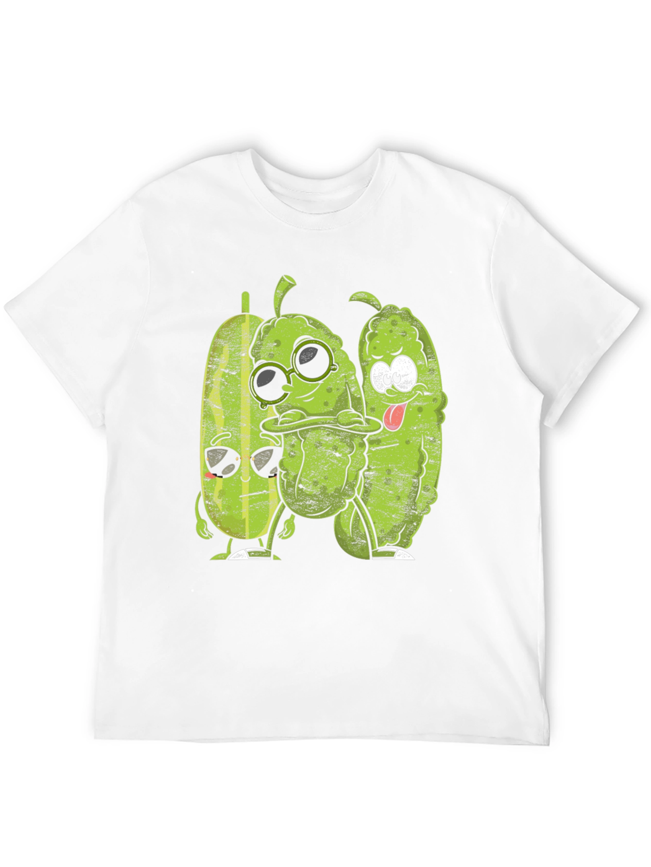 Black Cool Pickle Crew Black Graphic Tee view 12