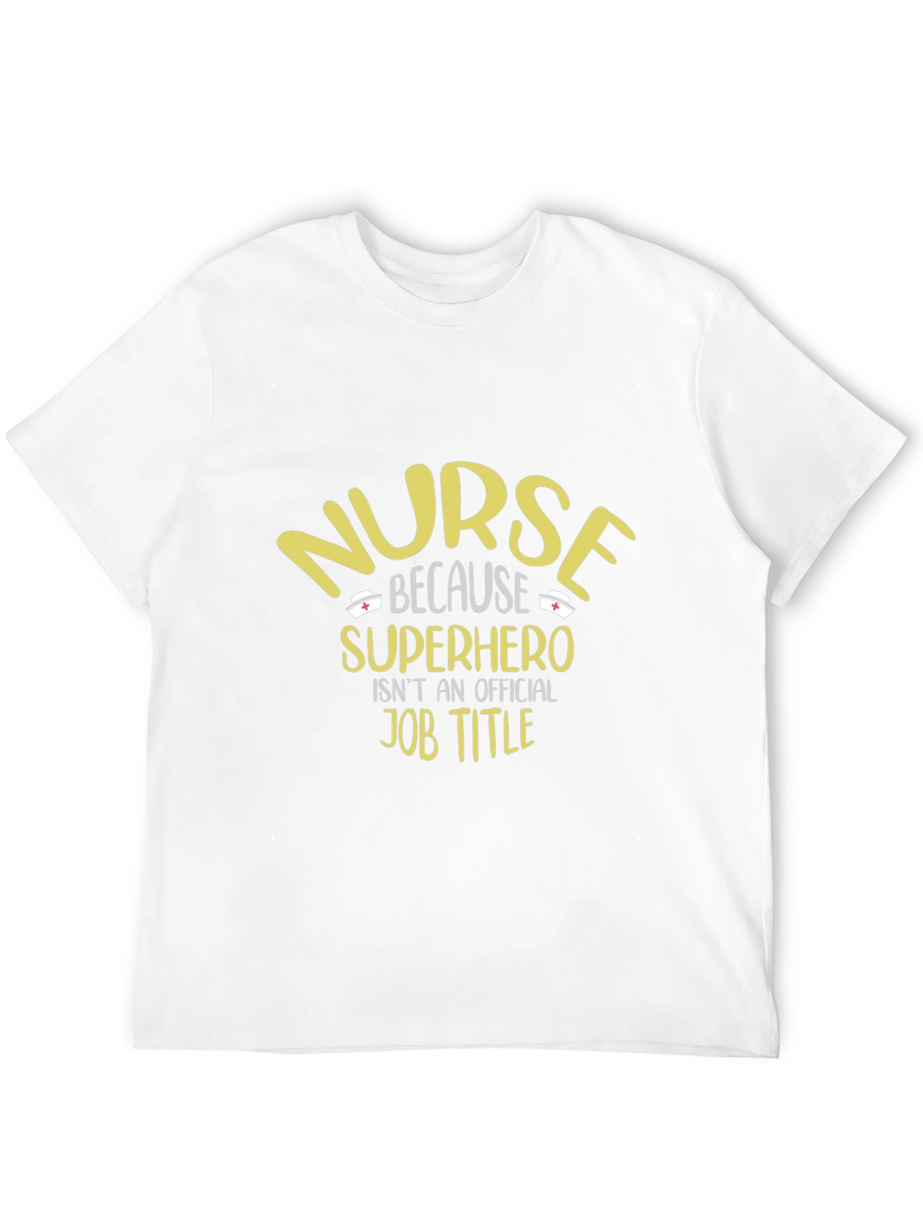 Black Nurse Superhero Job Title T-Shirt view 12