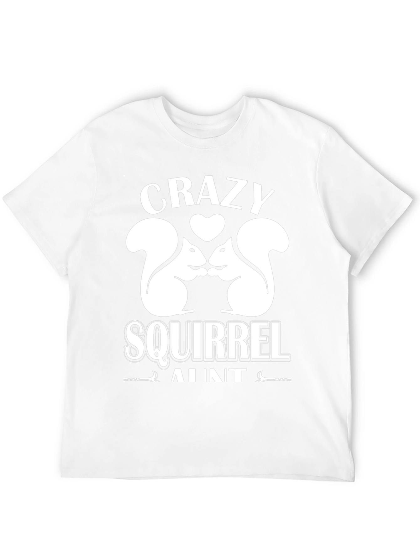 Black Crazy Squirrel Aunt T-Shirt - Fun Novelty Tee view 12