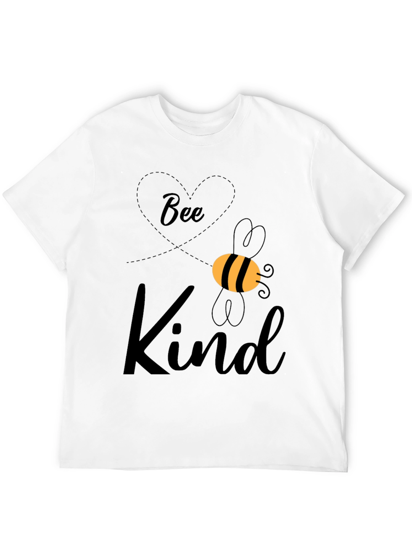 Black Bee Kind Graphic Tee - Unisex Black T-Shirt view 12