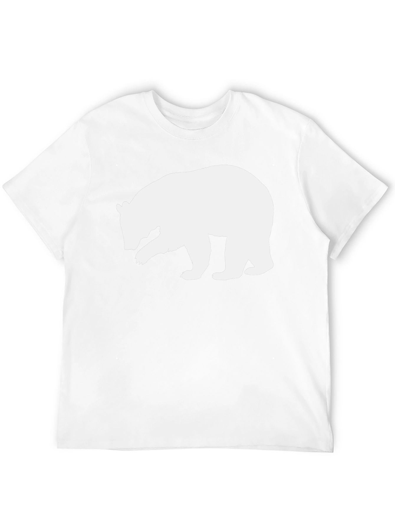 Black Bear Silhouette Graphic T-Shirt - Classic Black Tee view 12
