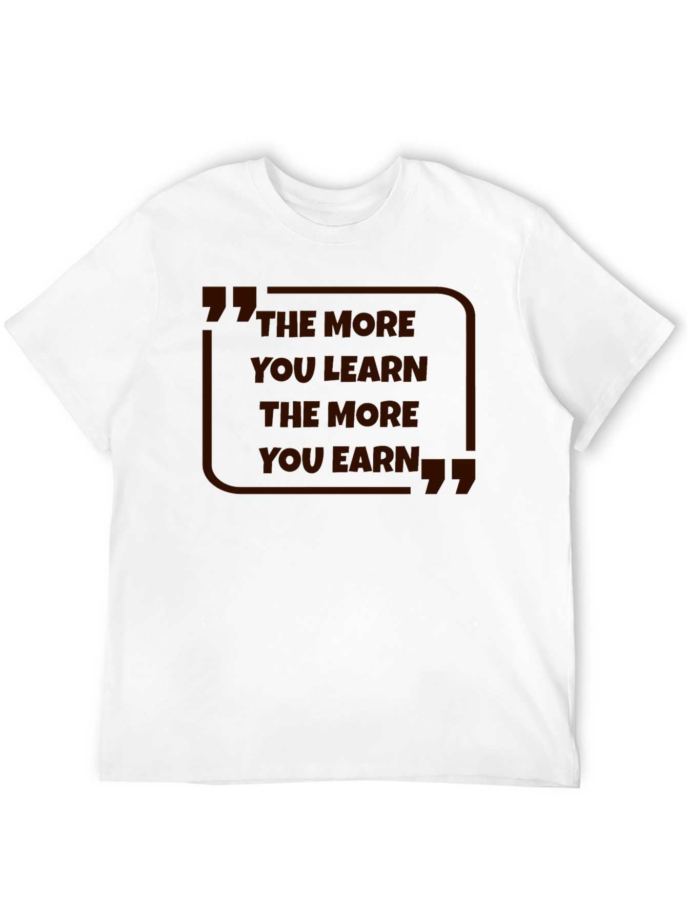 Black The More You Learn T-Shirt view 12