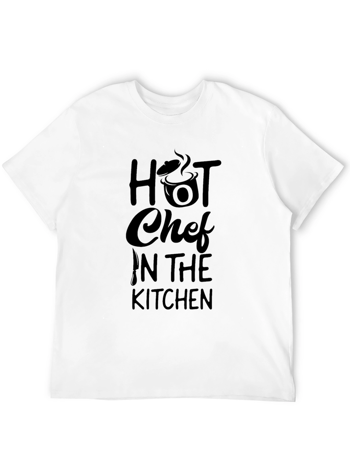 Hot Chef in the Kitchen Black T-Shirt - 12