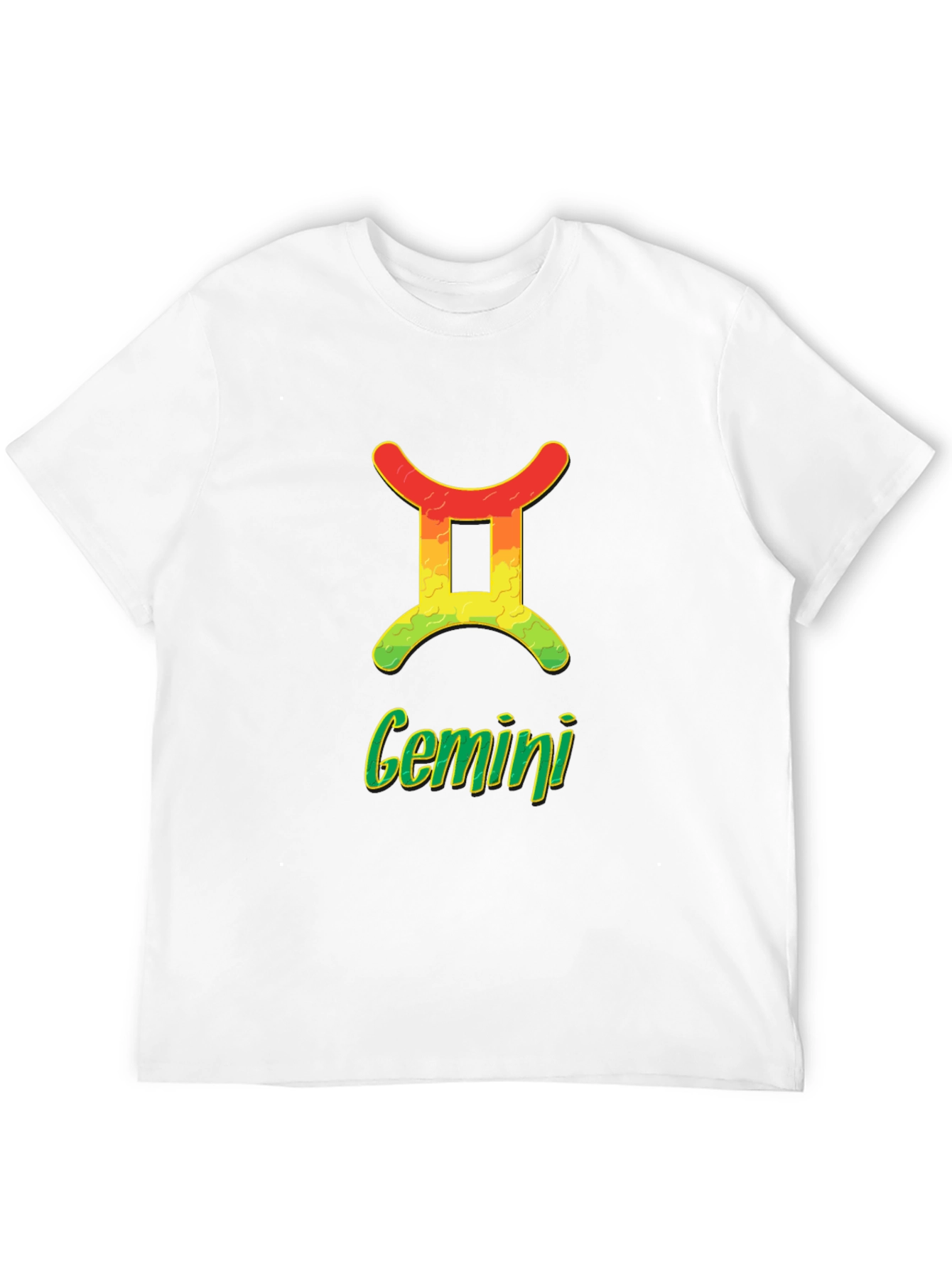 Black Gemini Zodiac Sign T-Shirt - Horoscope Tee view 12